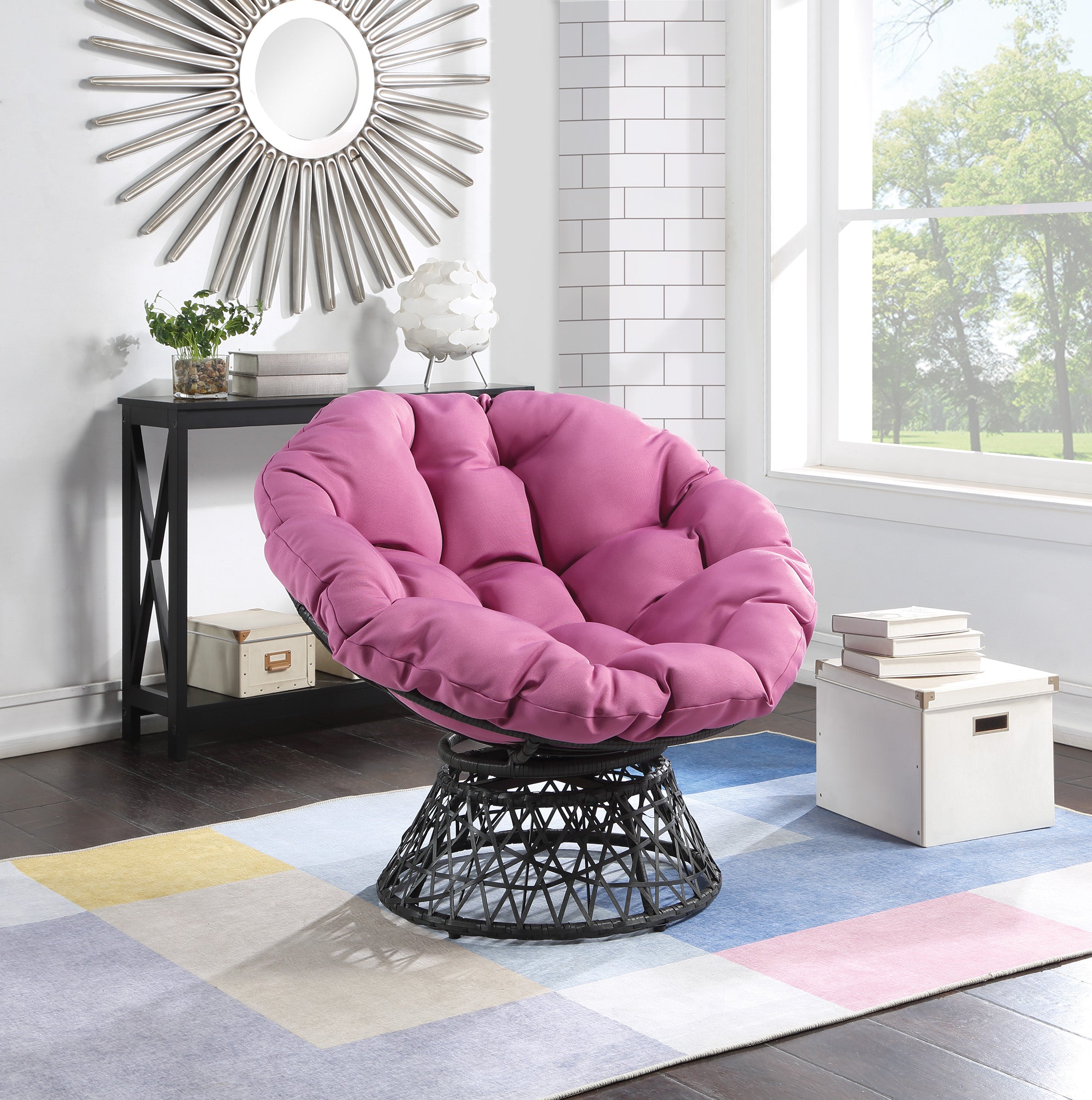 Papasan Chair - Purple