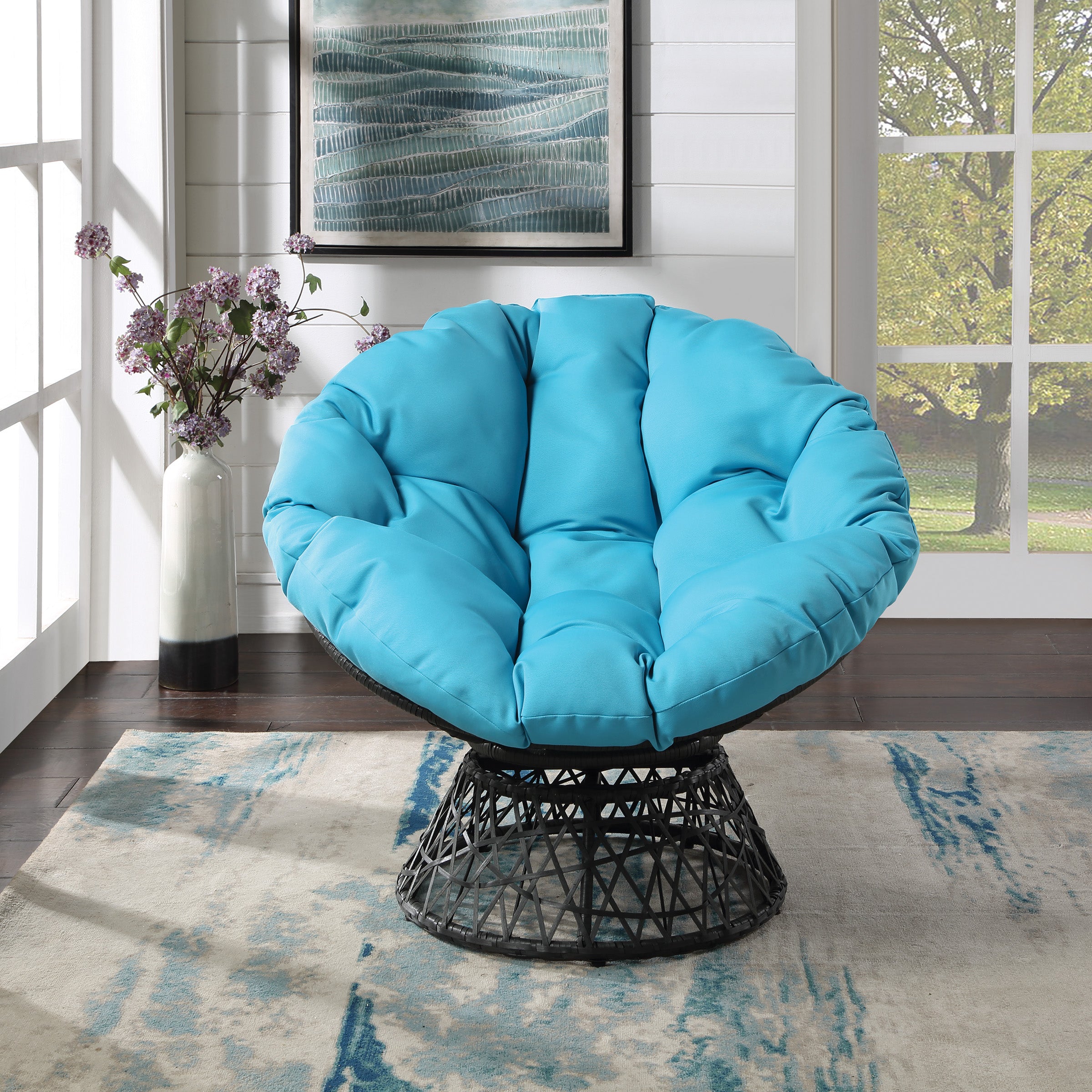 Papasan Chair - Blue