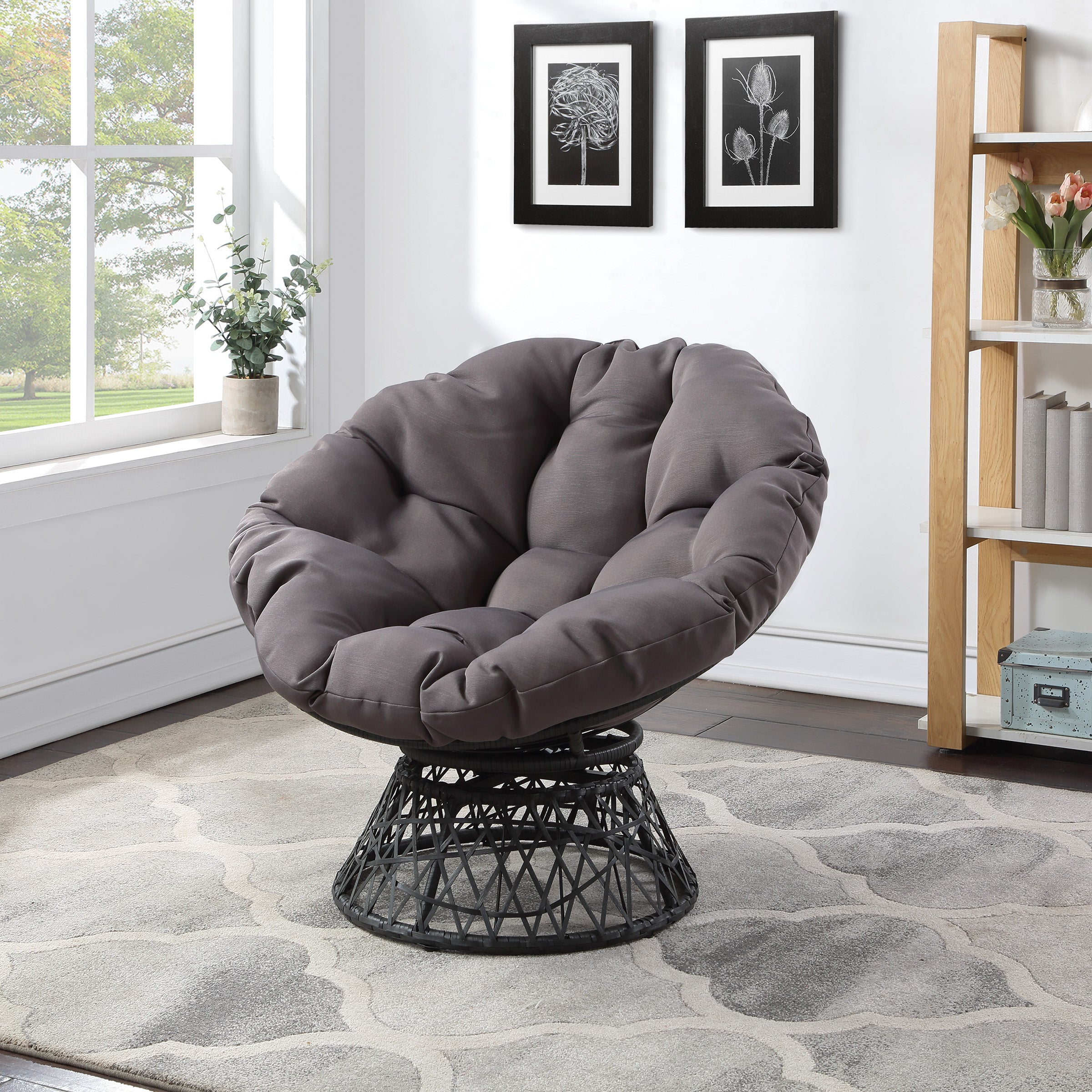 Papasan Chair - Grey