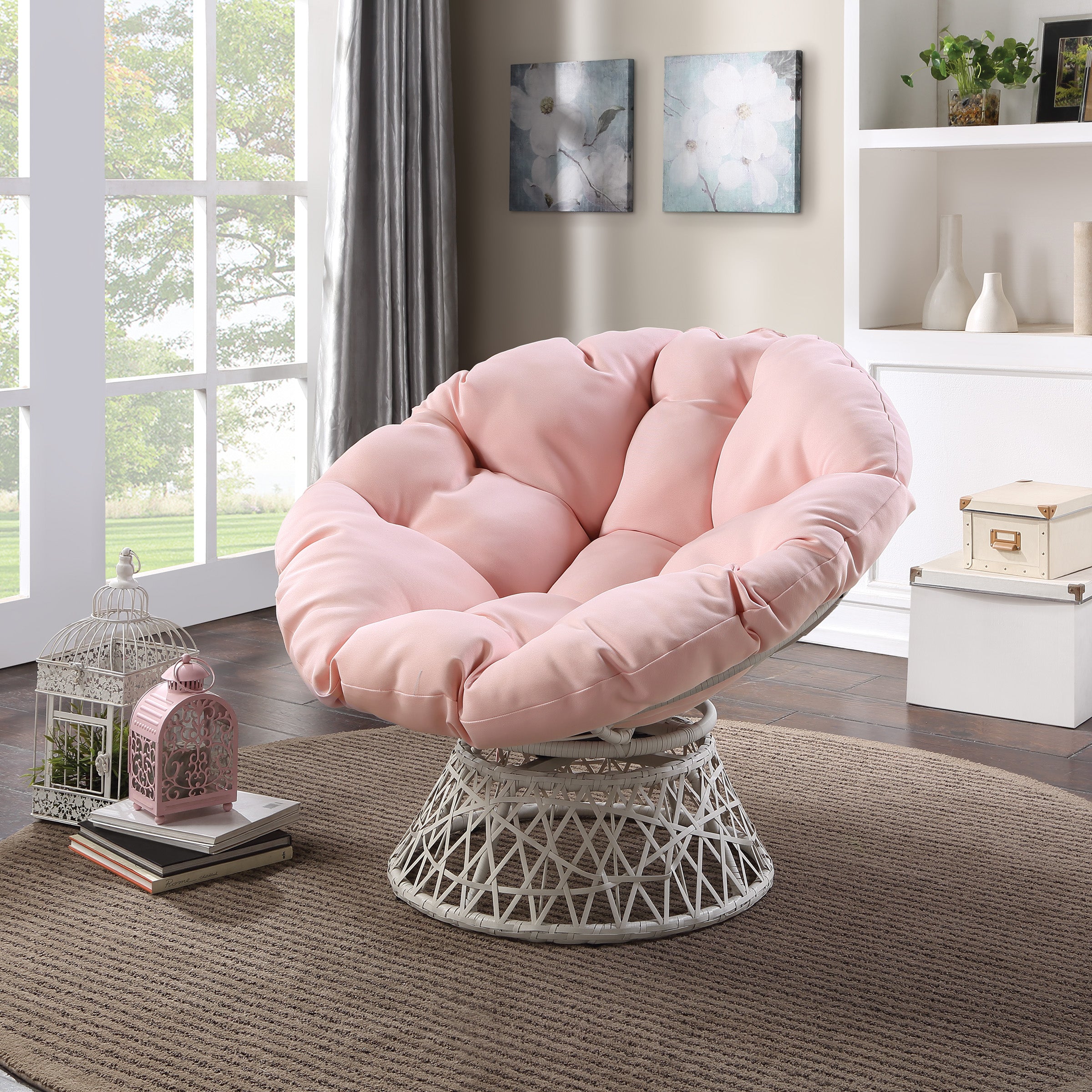 Papasan Chair - Pink