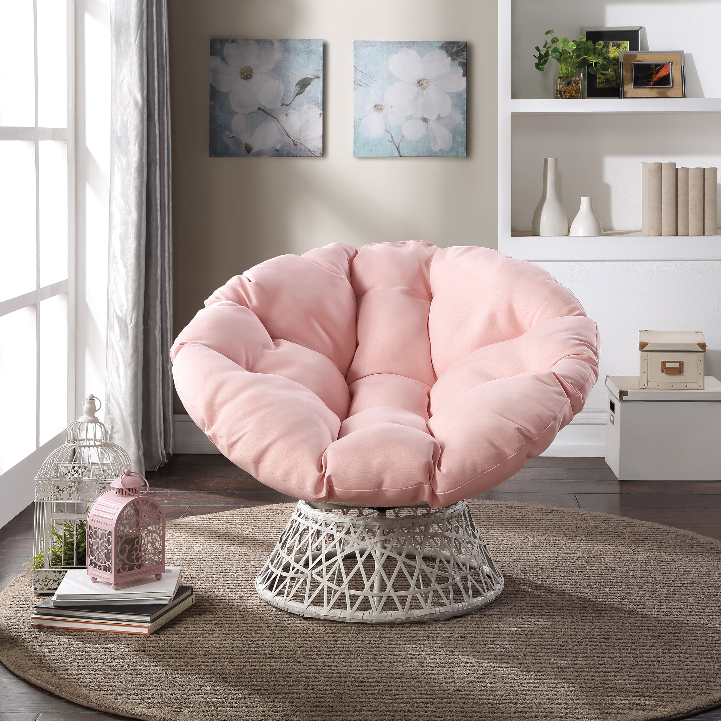 Papasan Chair - Pink