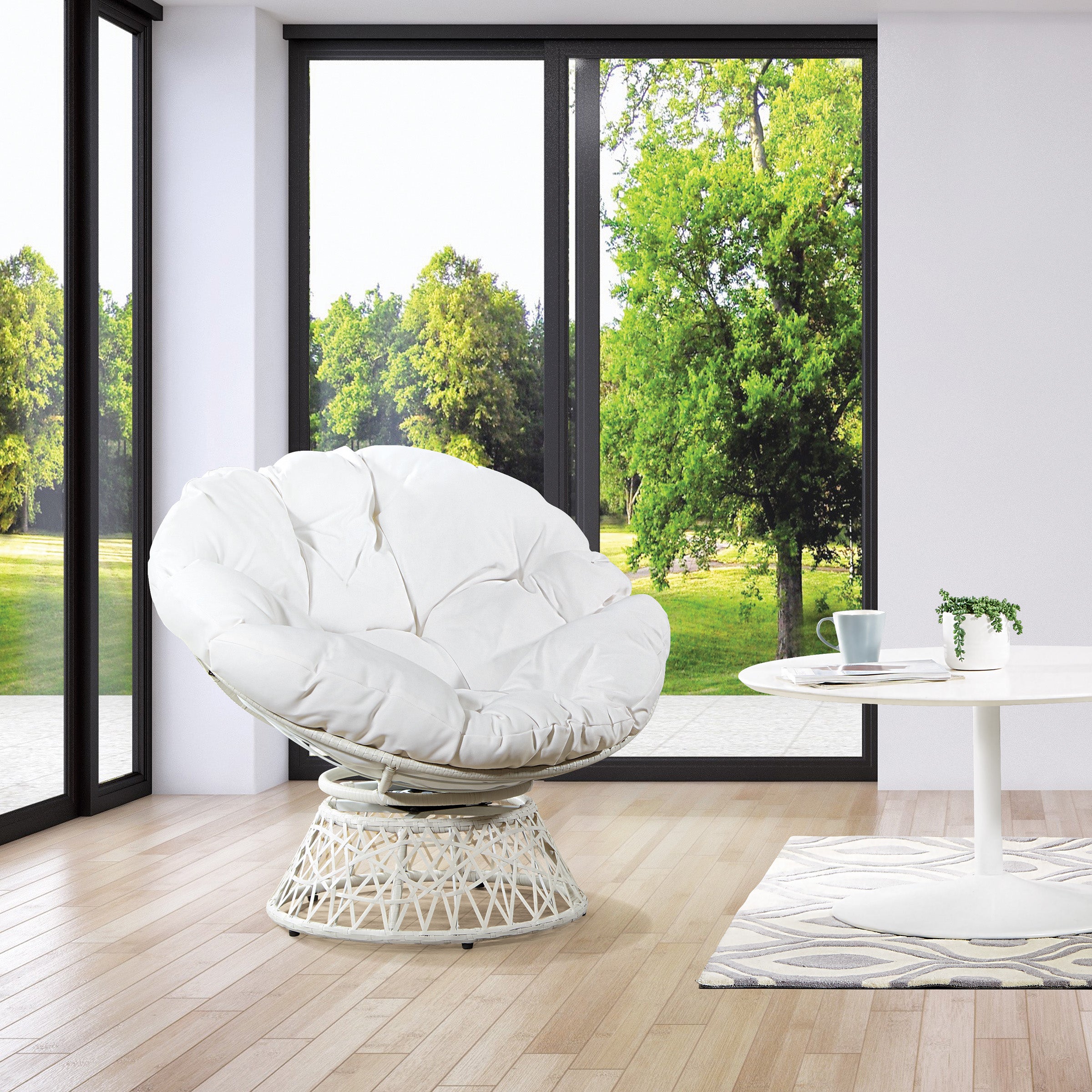 Papasan Chair - White