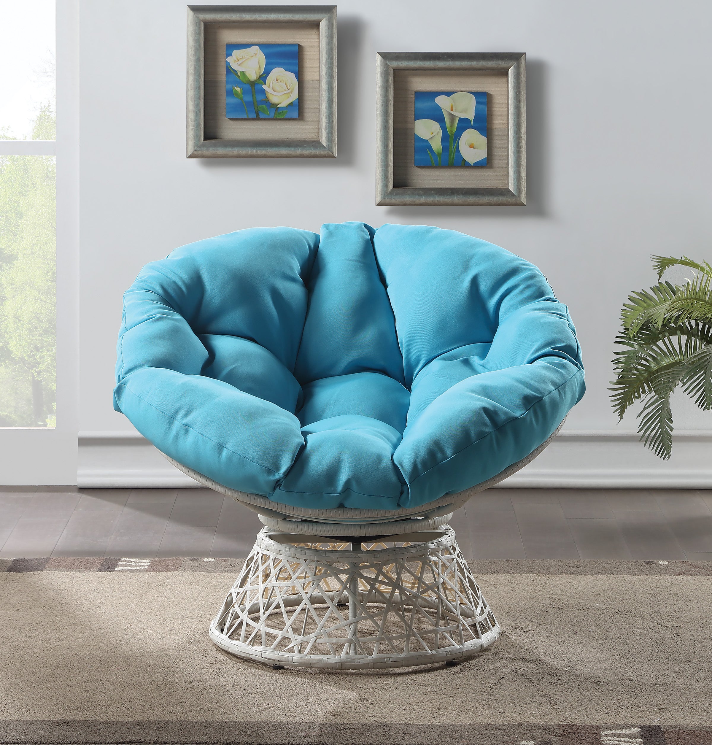 Papasan Chair - Blue
