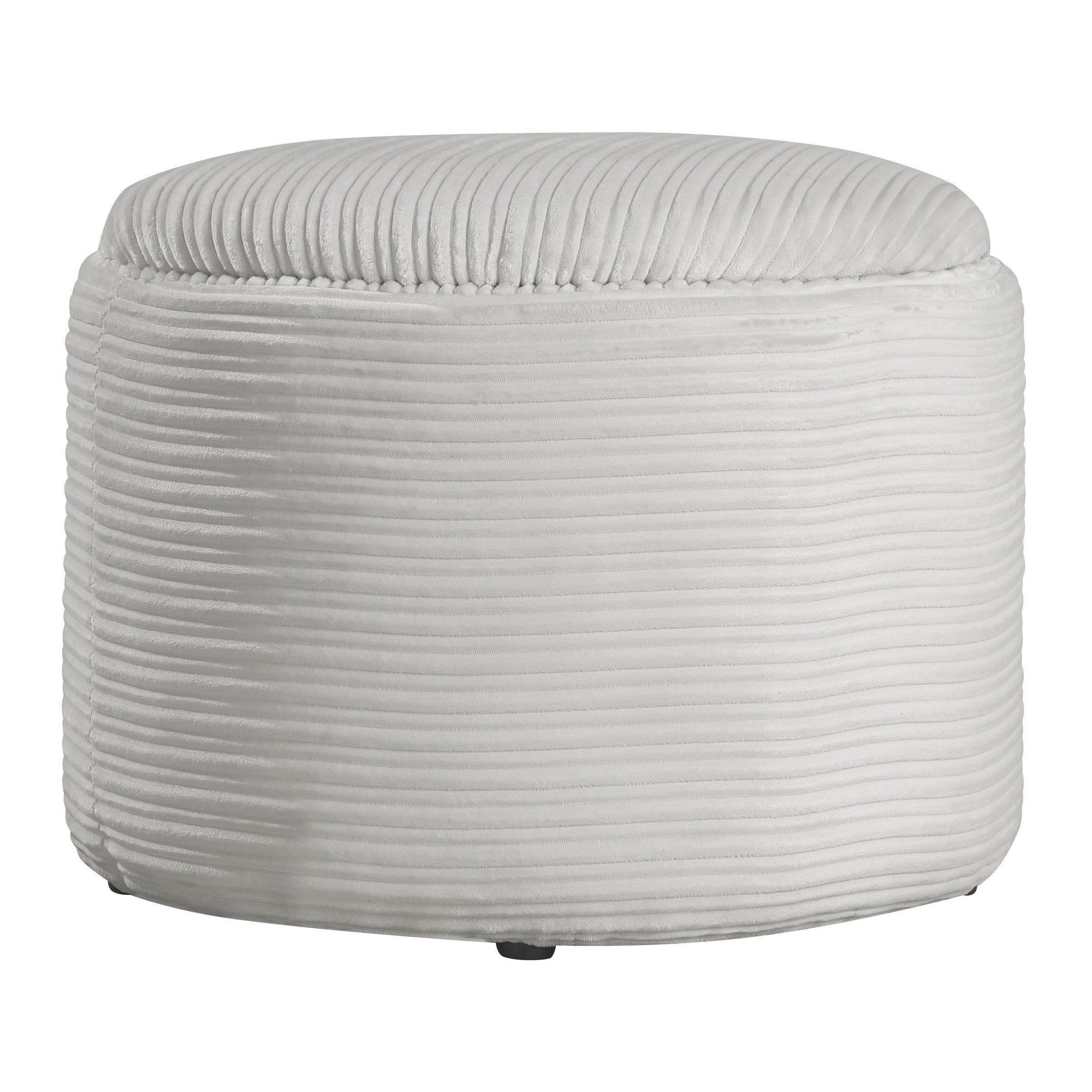 Brayfield Storage Ottoman - Taupe Cord