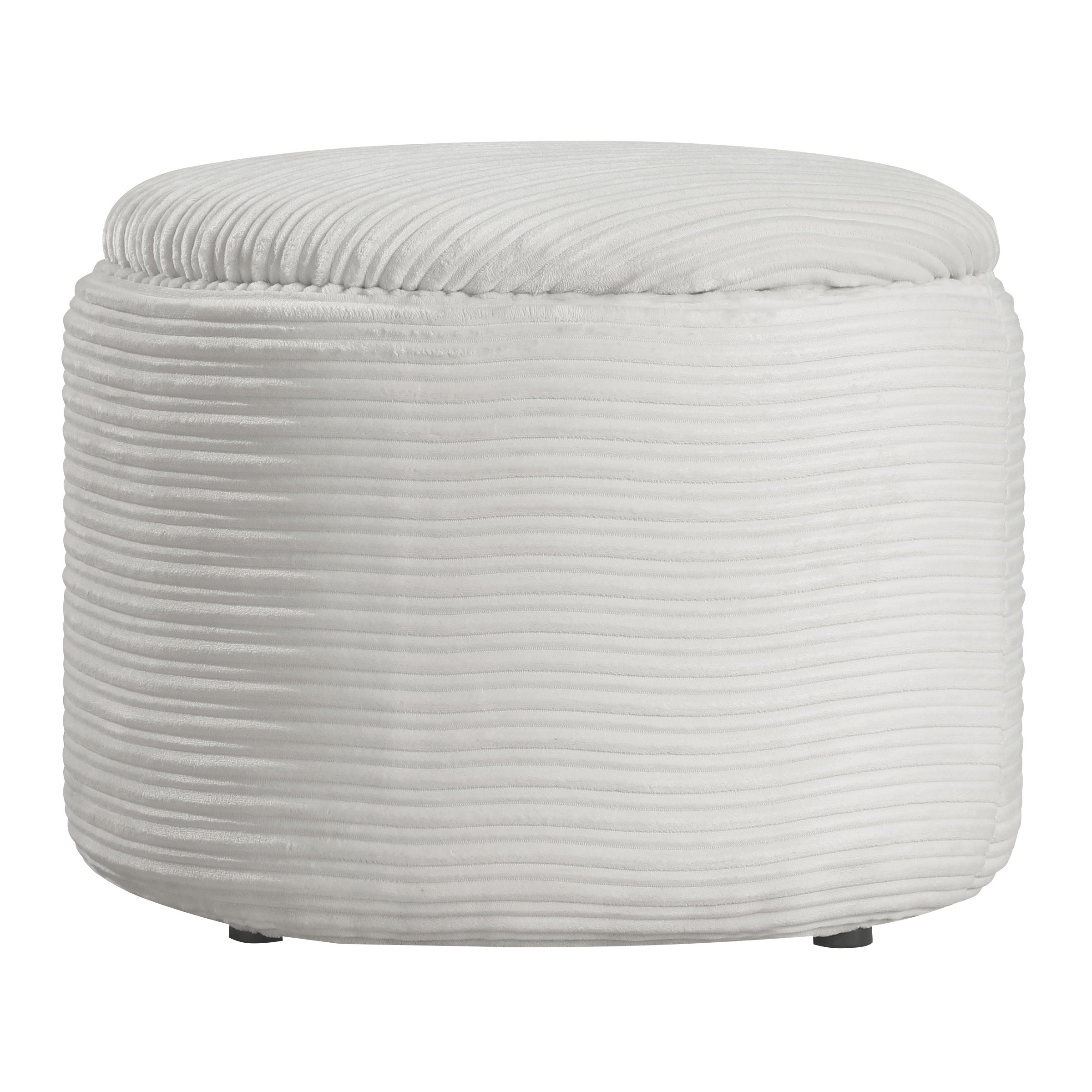 Brayfield Storage Ottoman - Taupe Cord