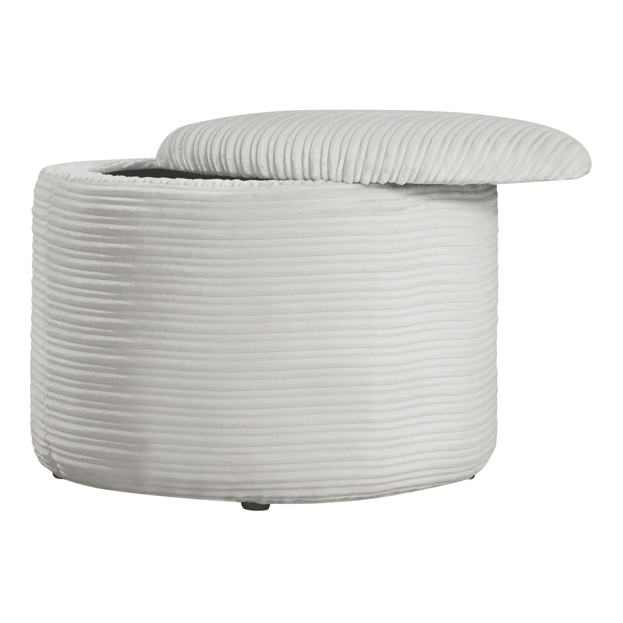 Brayfield Storage Ottoman - Taupe Cord