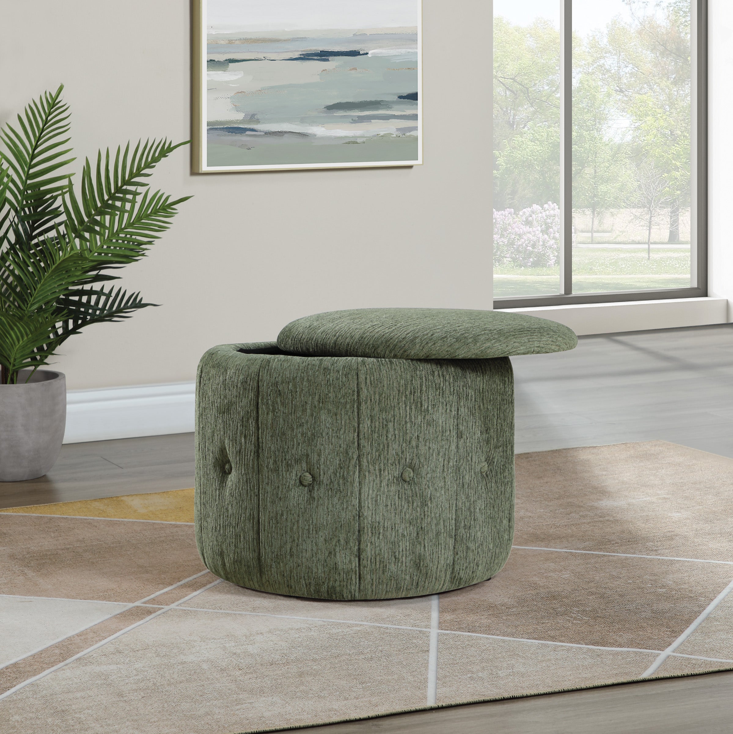 Brayfield Storage Ottoman - Pine