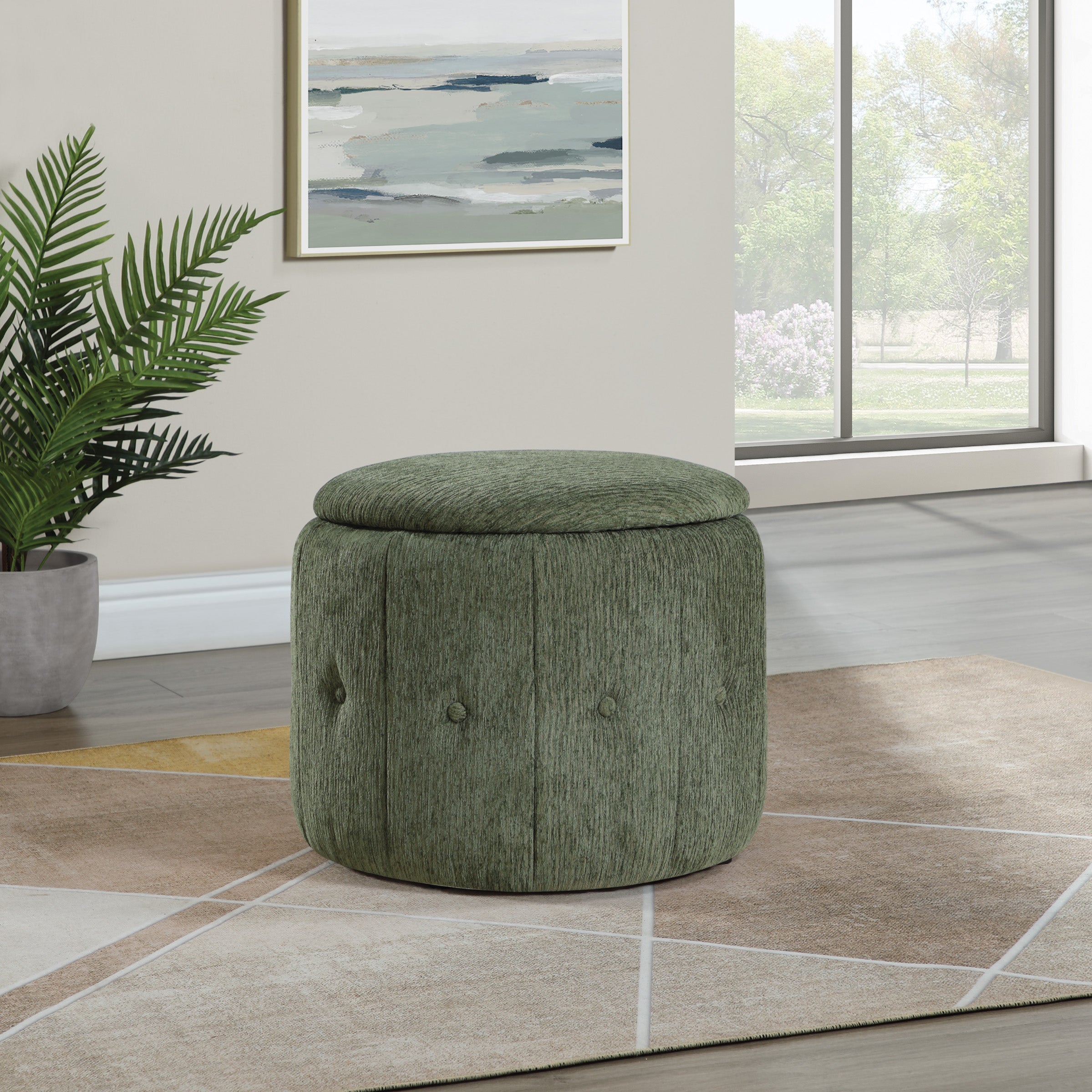 Brayfield Storage Ottoman - Pine