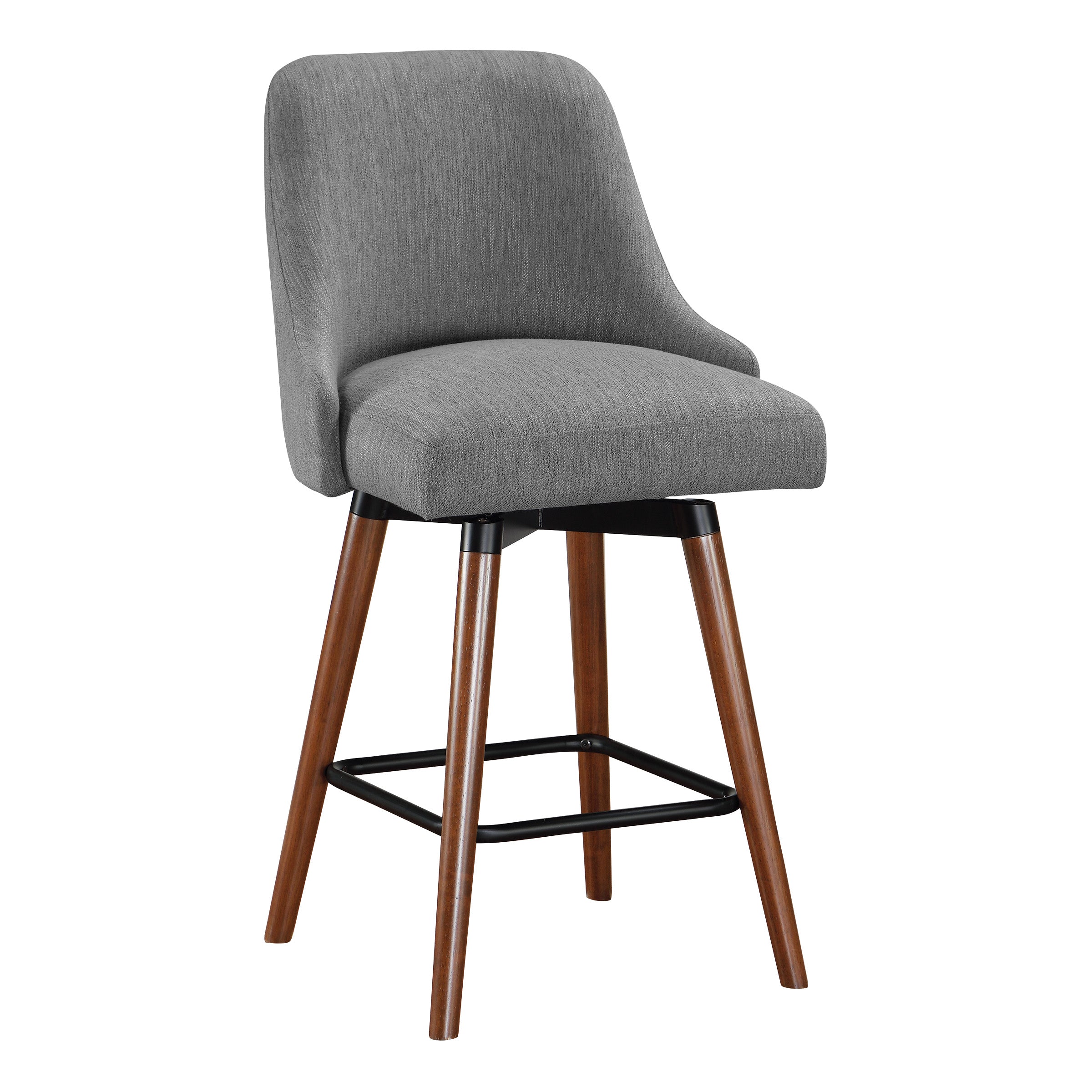 Bagford 26" Swivel Stool - Charcoal / Med Esp