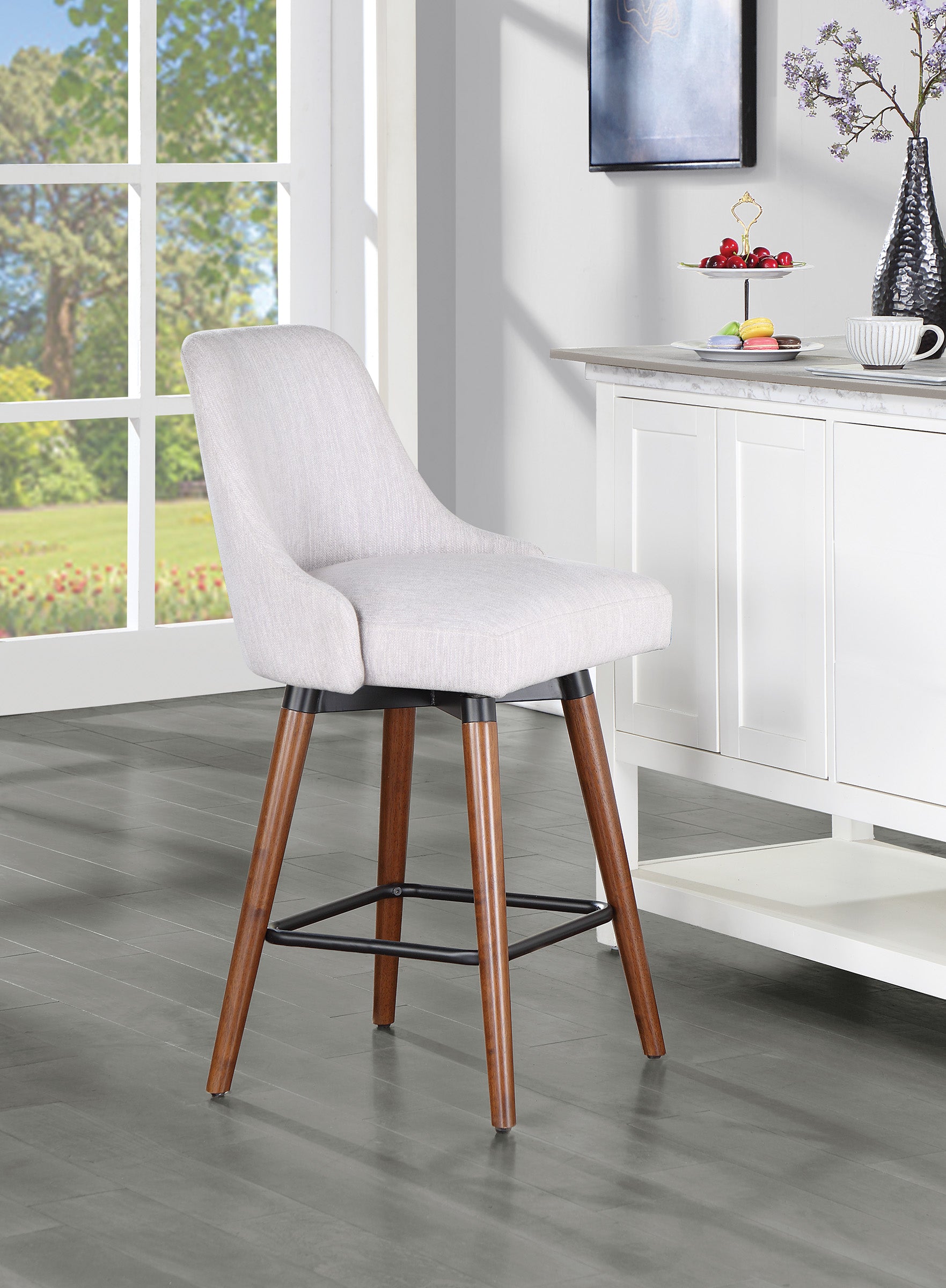 Bagford 26" Swivel Stool - Fog / Med Esp