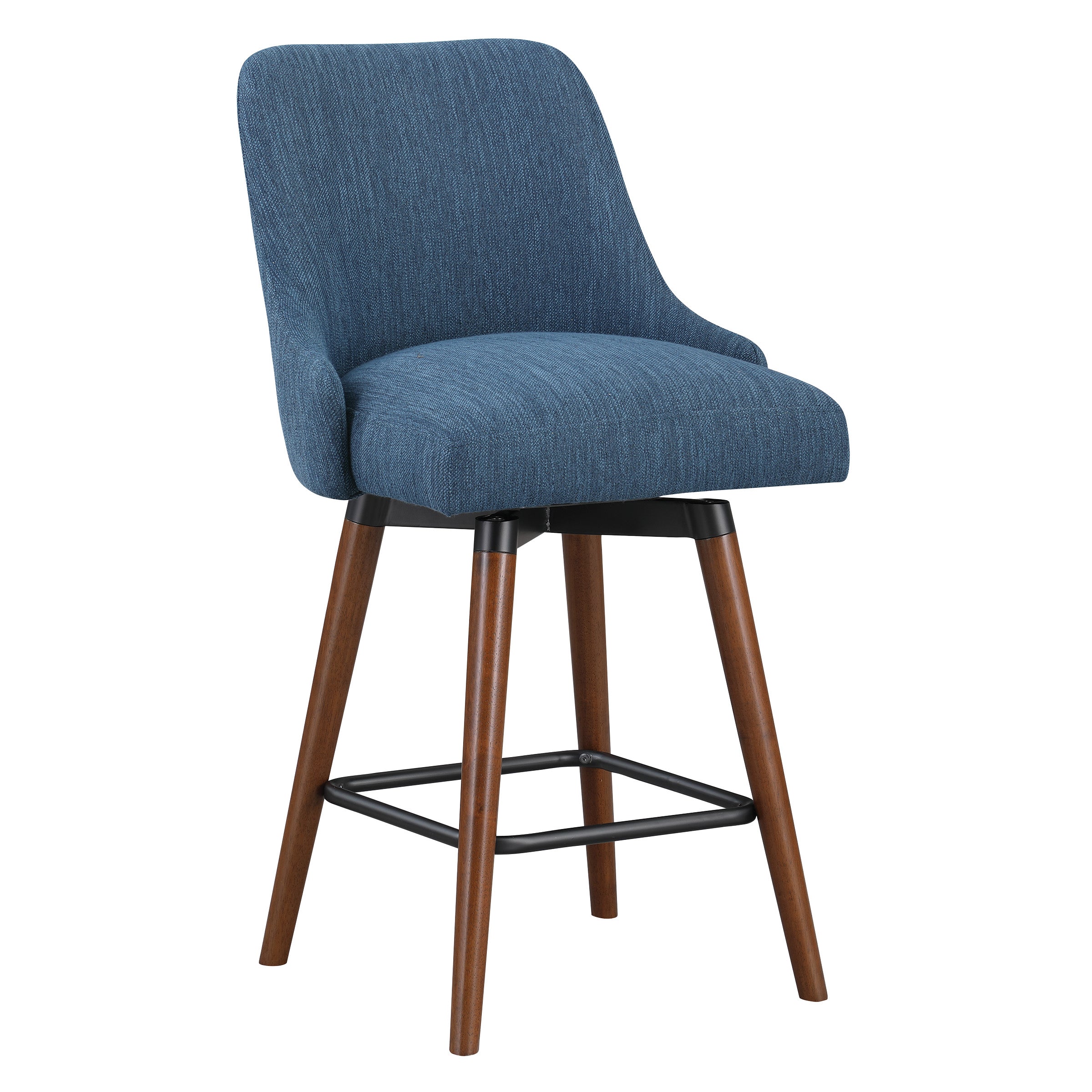 Bagford 26" Swivel Stool - Navy / Med Esp