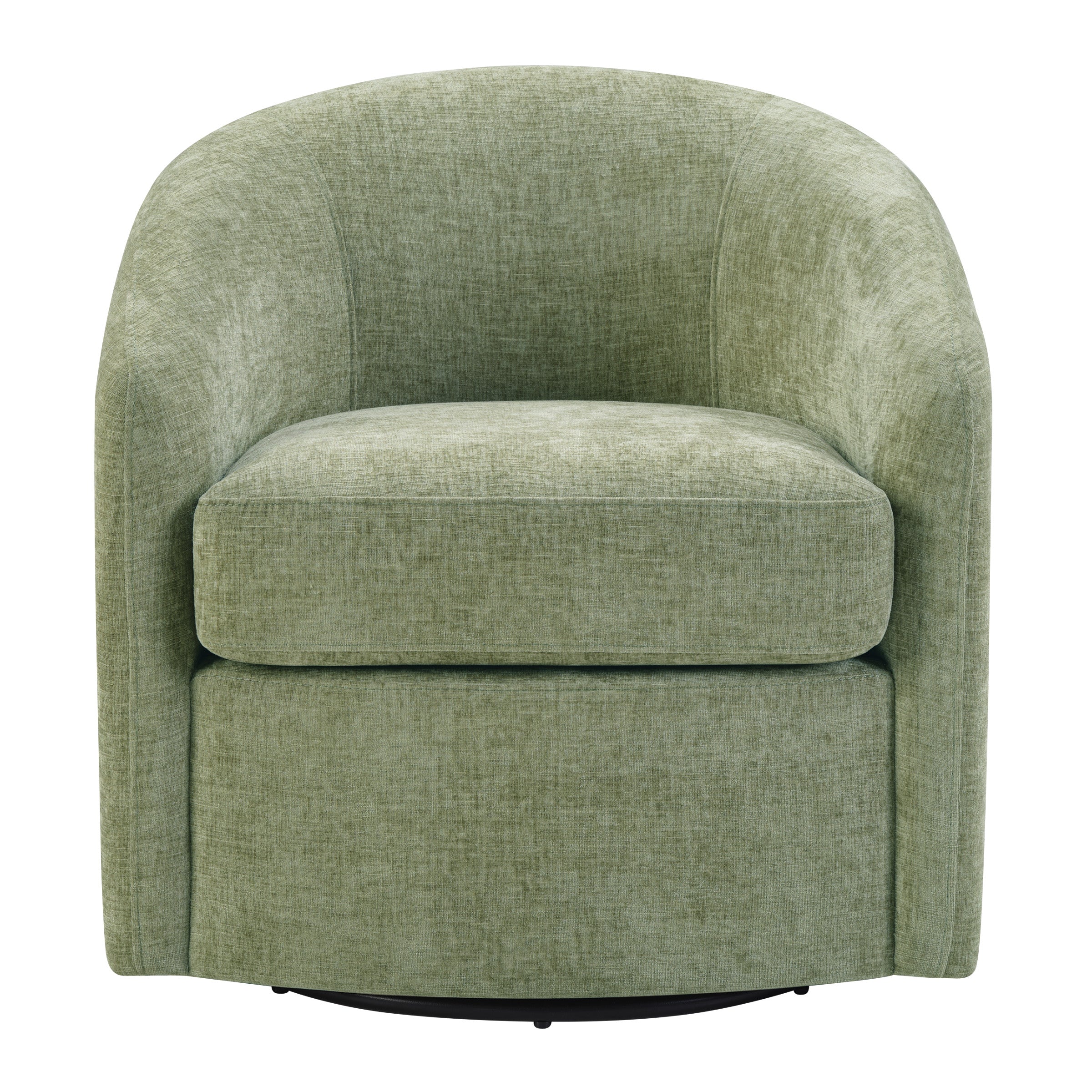Bella Swivel Chair in Leaf Fabric