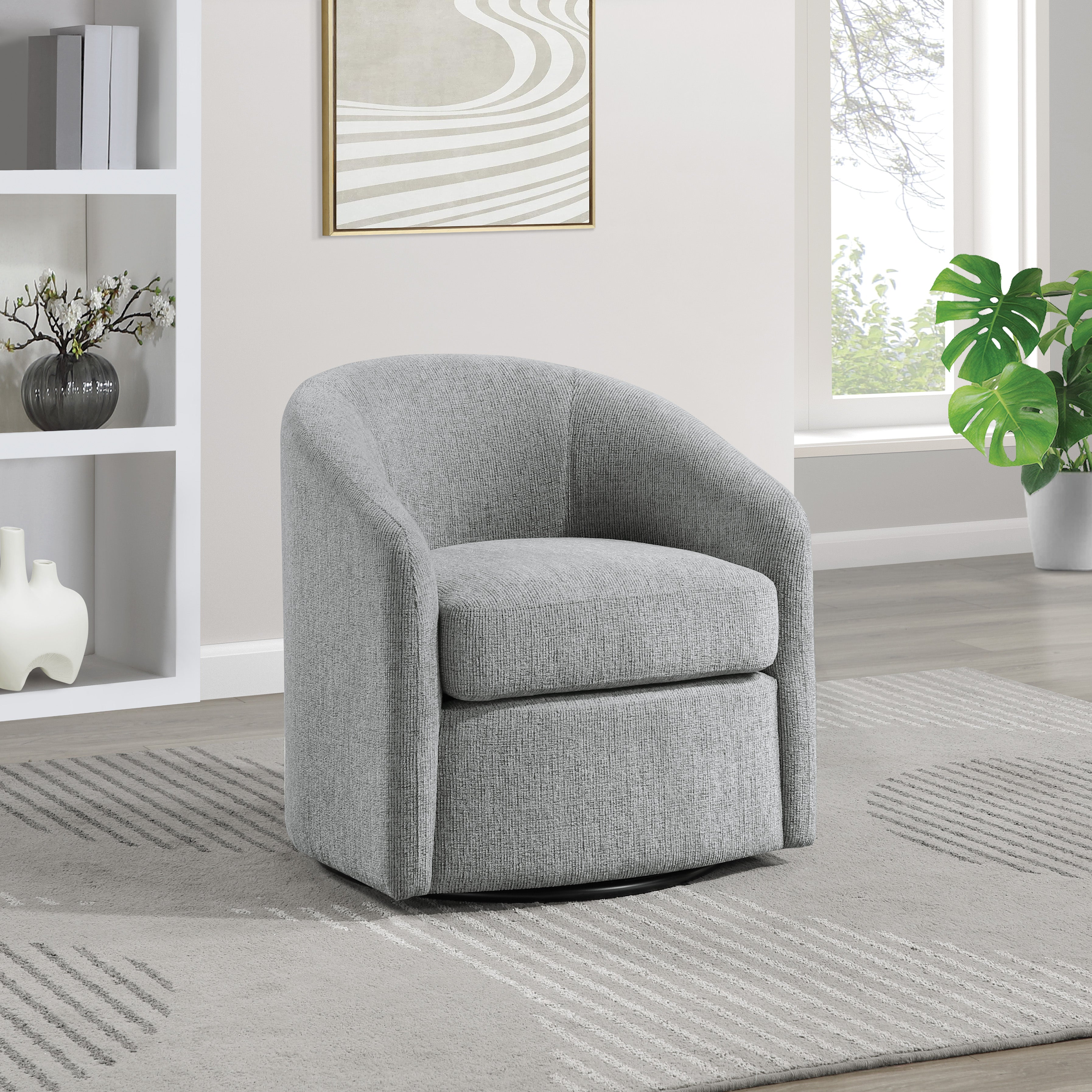 Bella Swivel Chair - Dove Grey