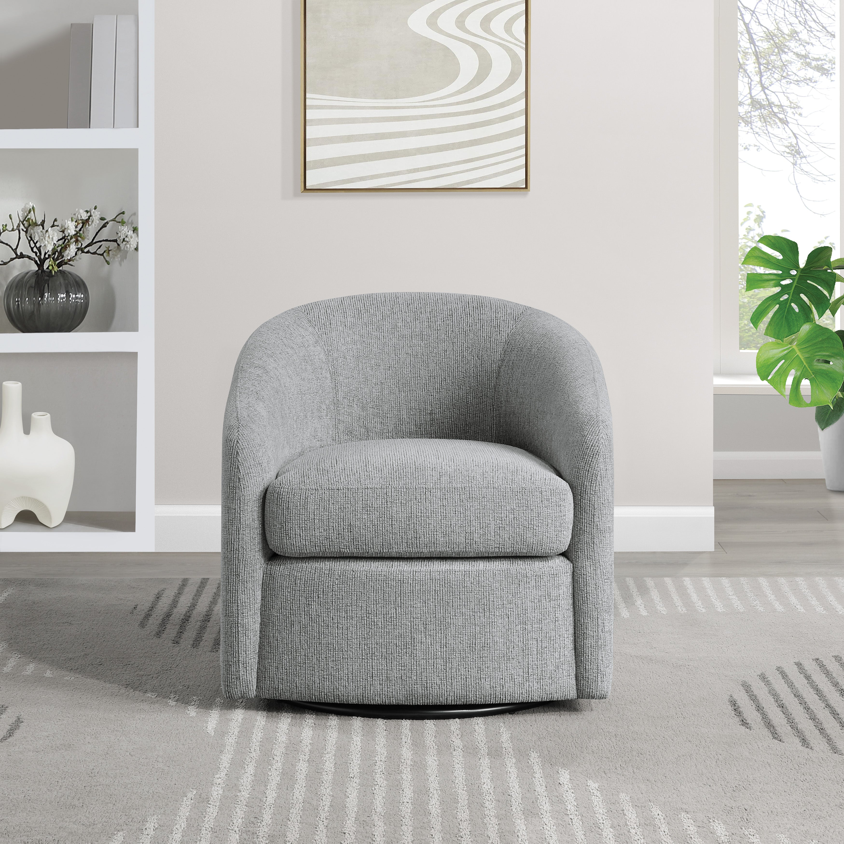 Bella Swivel Chair - Dove Grey