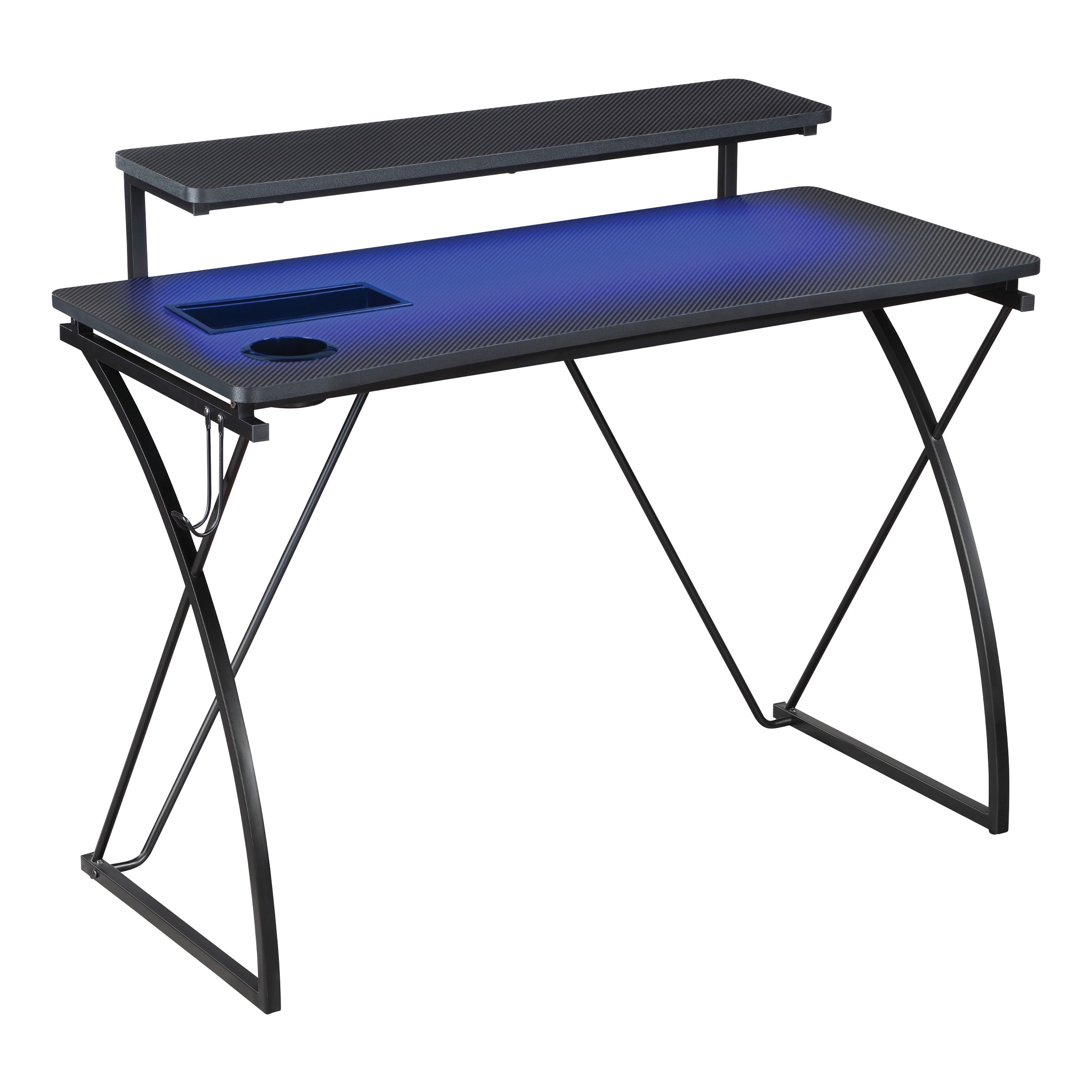 Biome 44" Gaming Desk - Grey Carbon Fiber