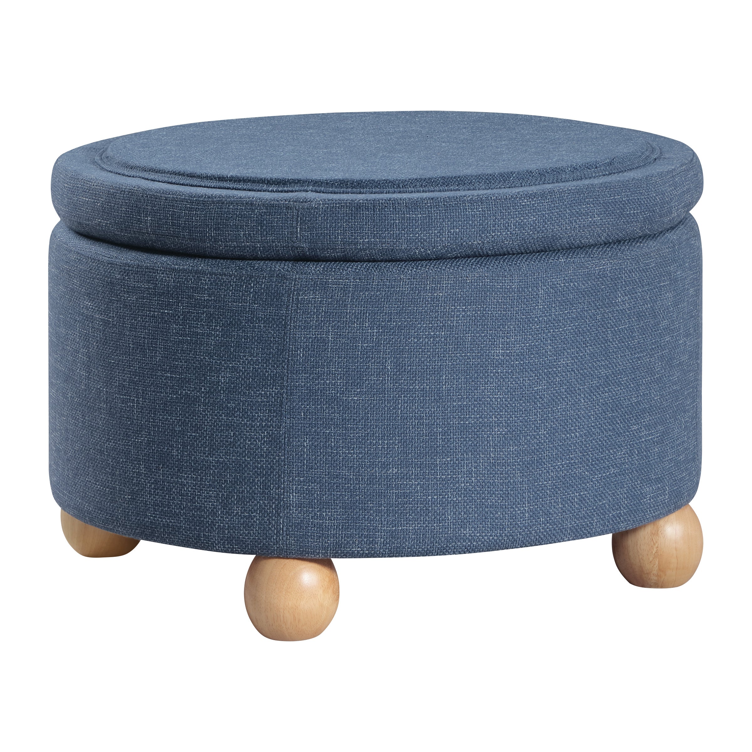 Baynes Storage Ottoman - Navy