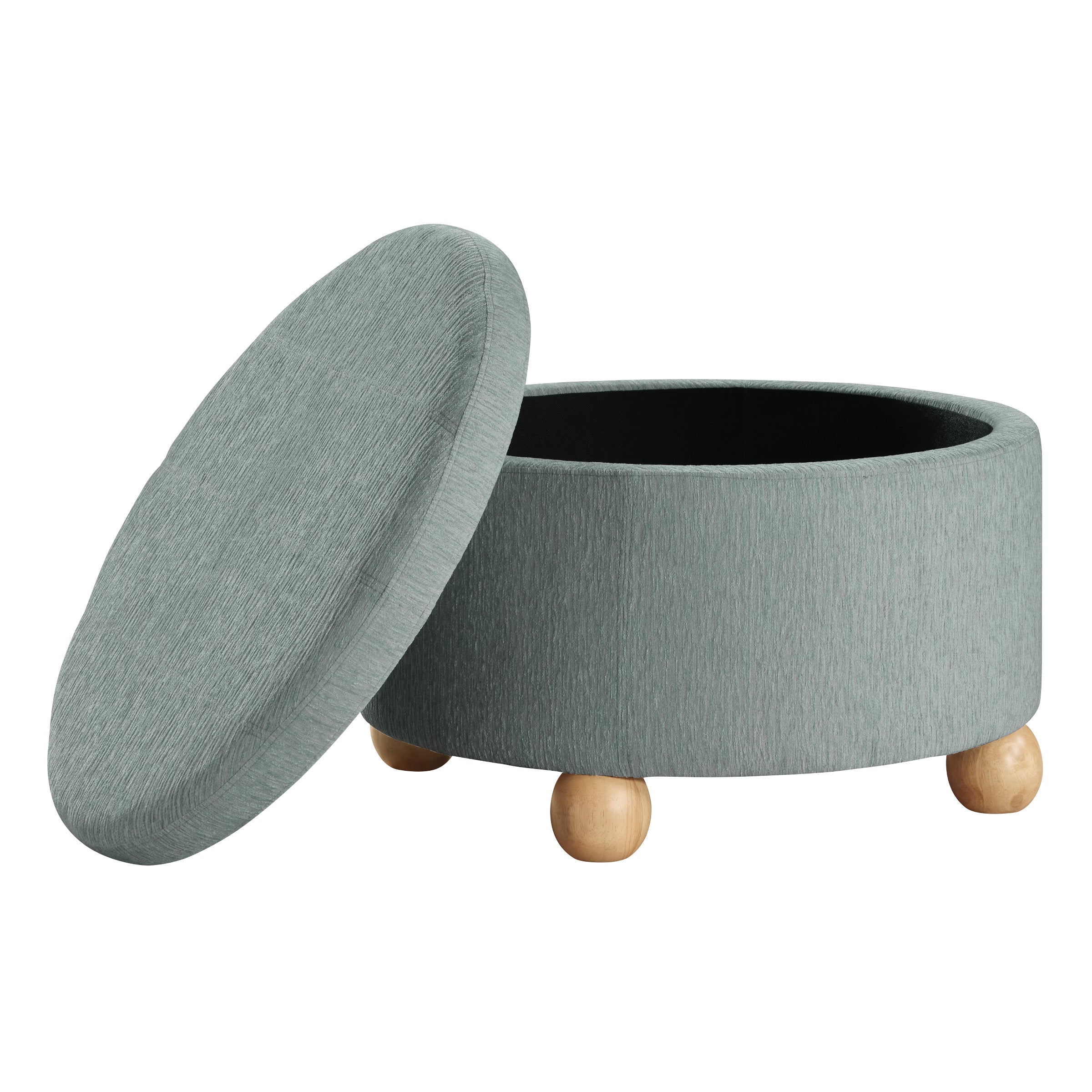 Baynes Storage Ottoman - Mist