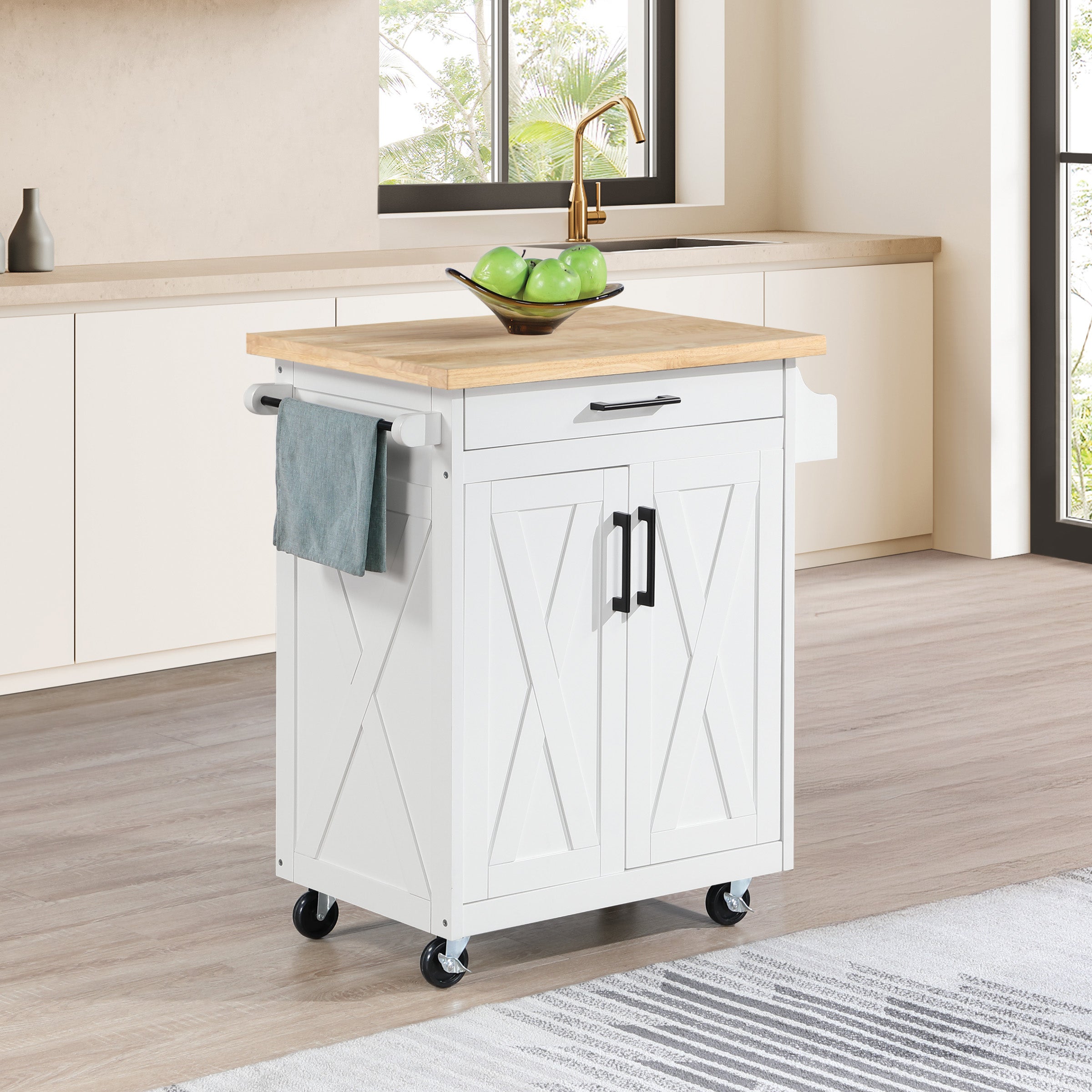 Bolten Kitchen Cart - White
