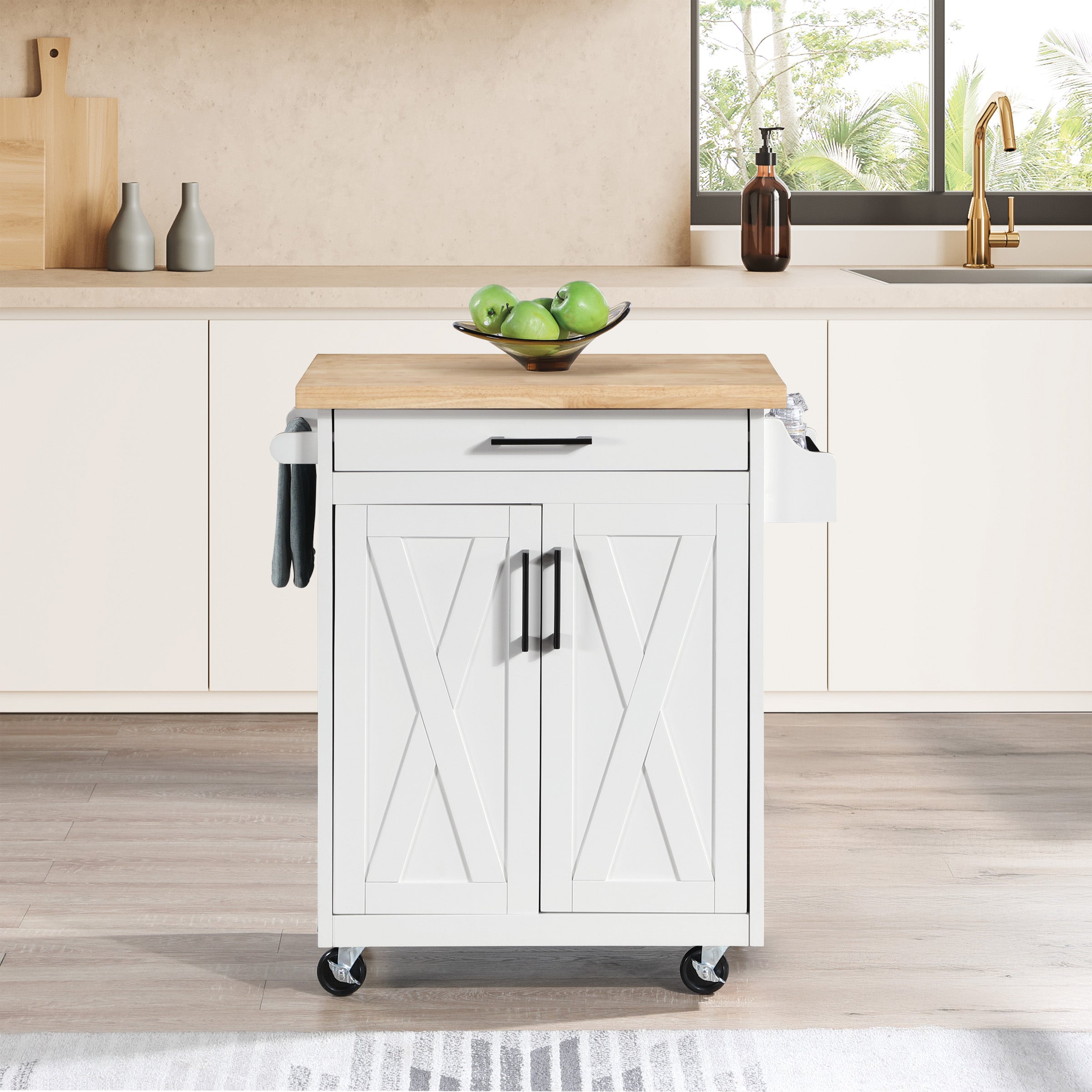 Bolten Kitchen Cart - White