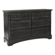 Farmhouse Basics 6 Drawer Dresser - Rustic Black