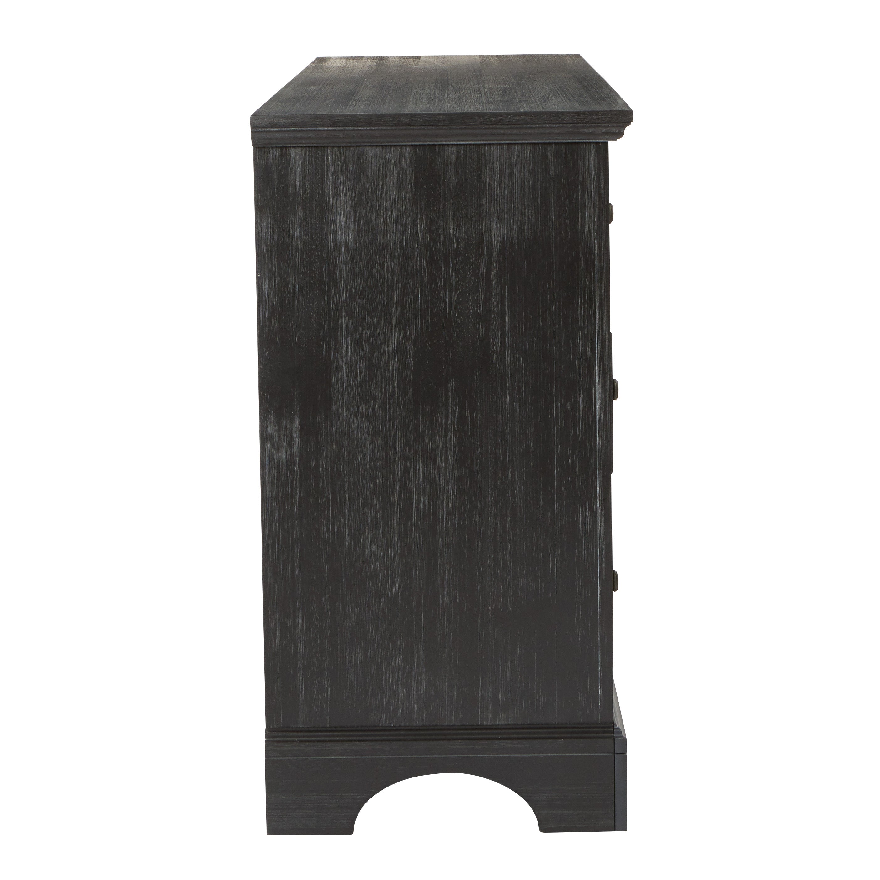 Farmhouse Basics 6 Drawer Dresser - Rustic Black