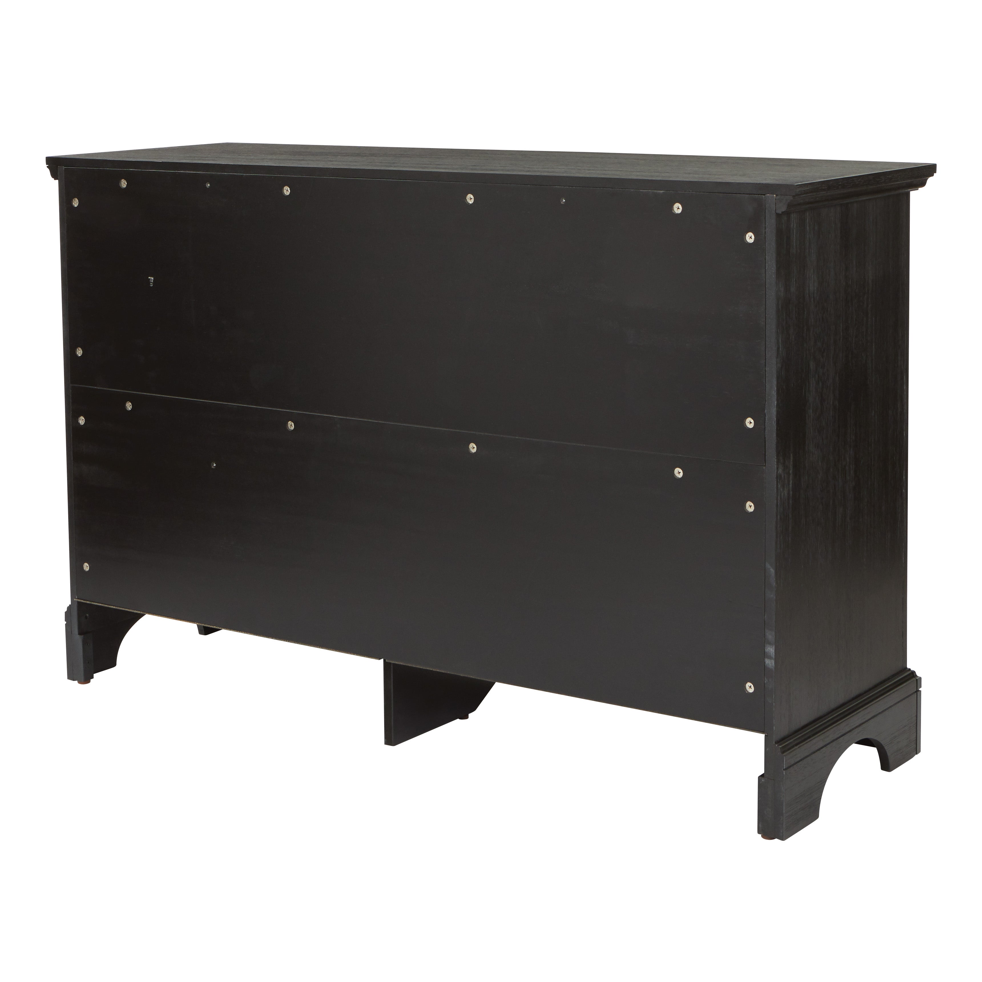 Farmhouse Basics 6 Drawer Dresser - Rustic Black
