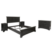 Farmhouse Basics Bedroom Set 4 pc - Rustic Black