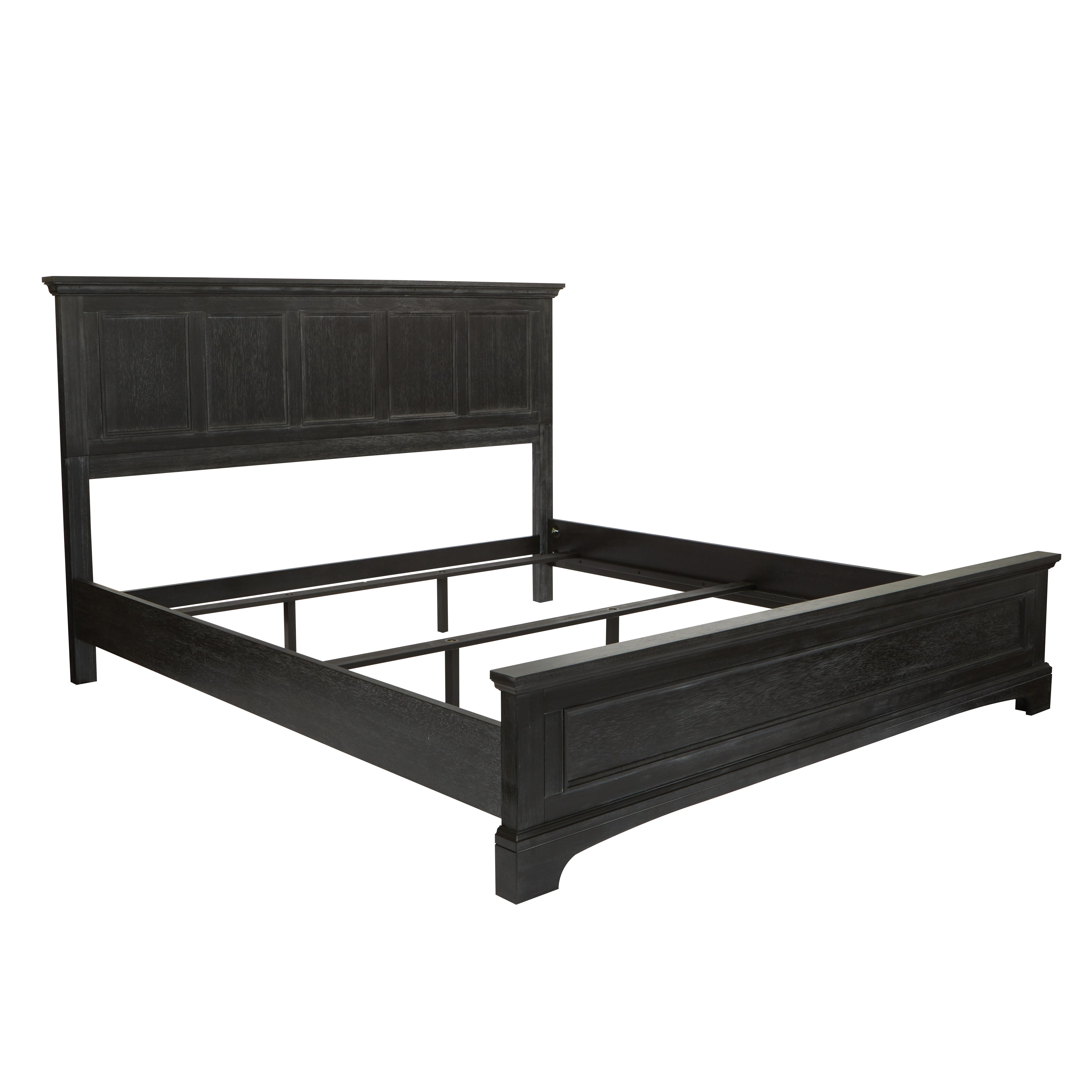 Farmhouse Basics King Bed Set 3/CTN - Rustic Black