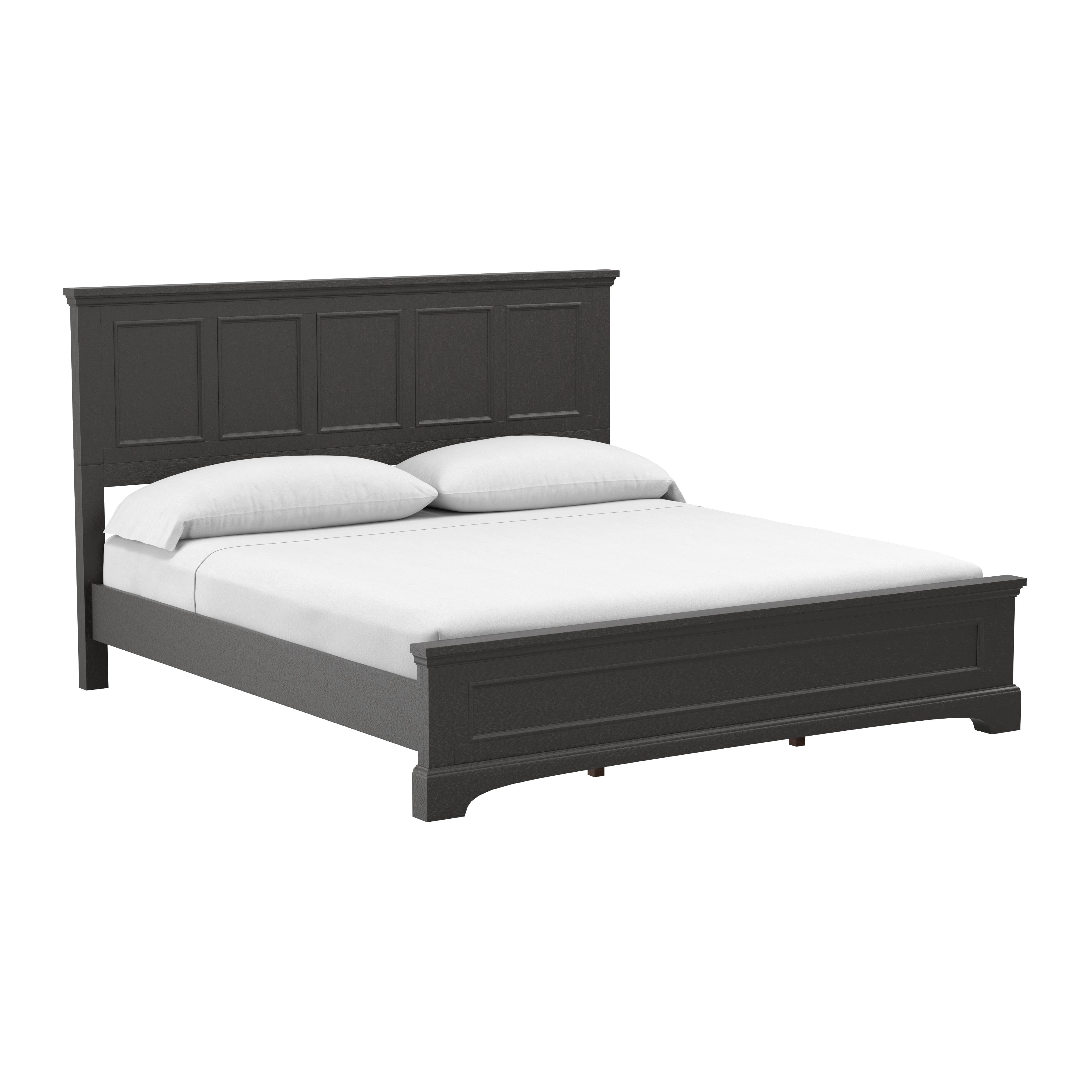 Farmhouse Basics King Bed Set 3/CTN - Rustic Black