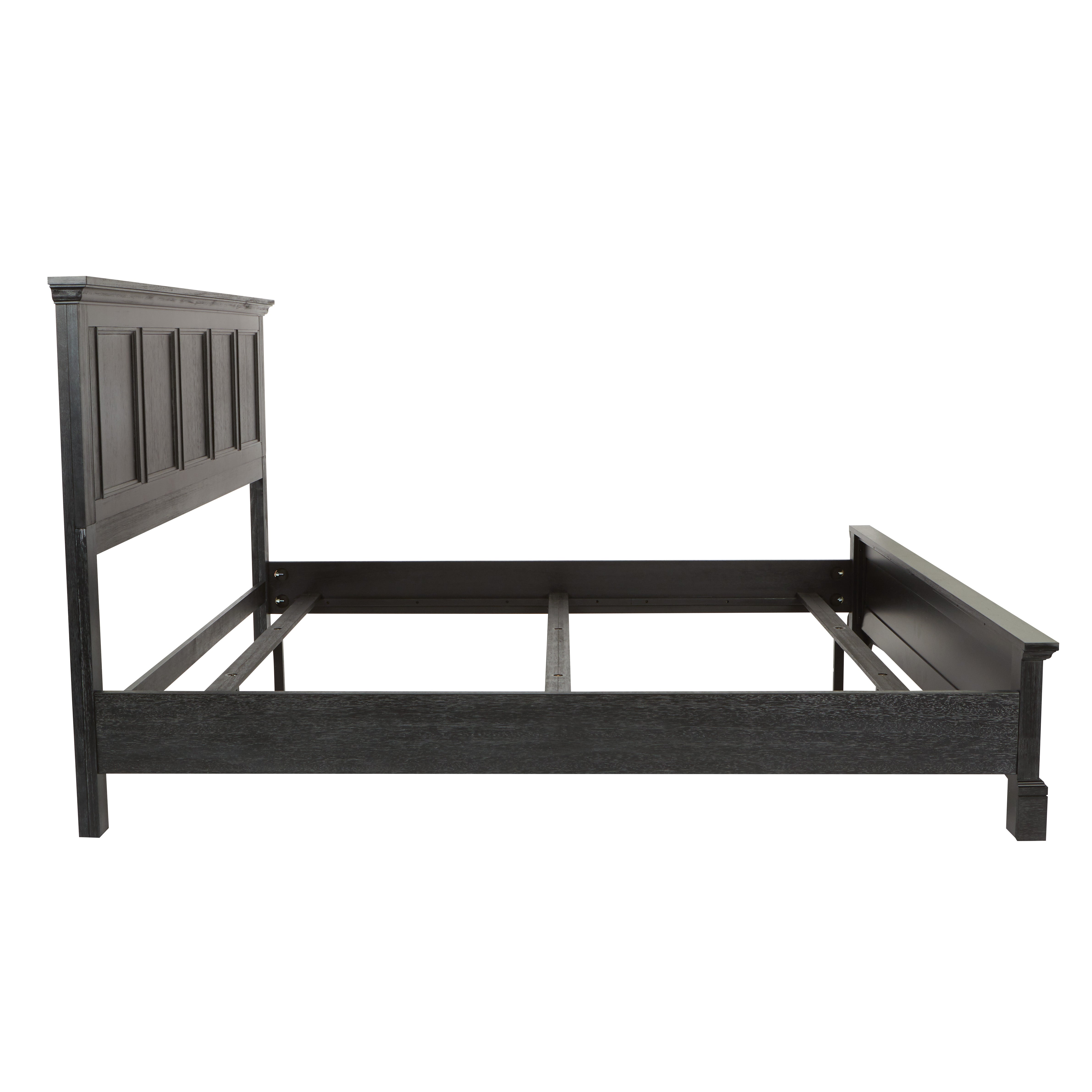 Farmhouse Basics King Bed Set 3/CTN - Rustic Black