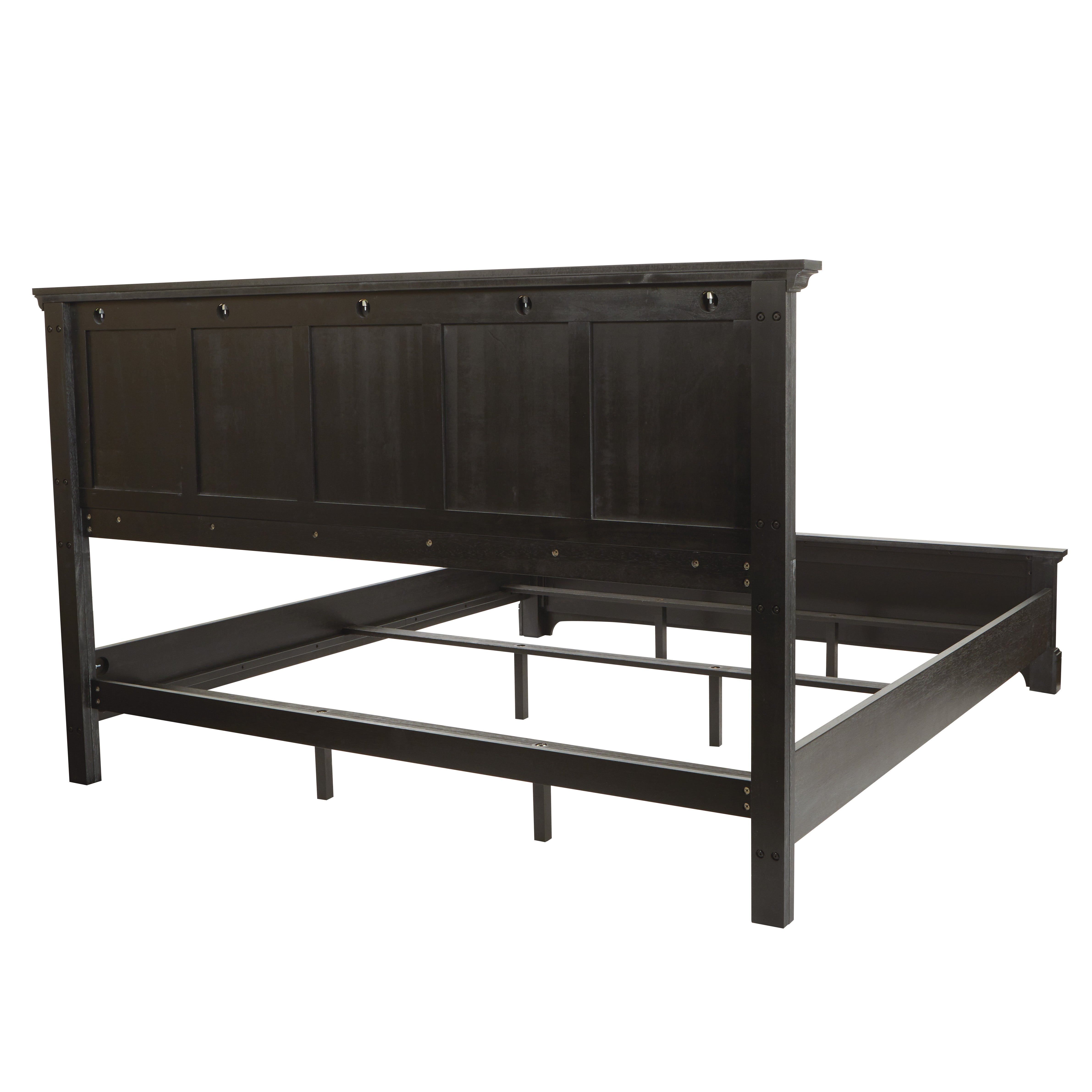Farmhouse Basics King Bed Set 3/CTN - Rustic Black