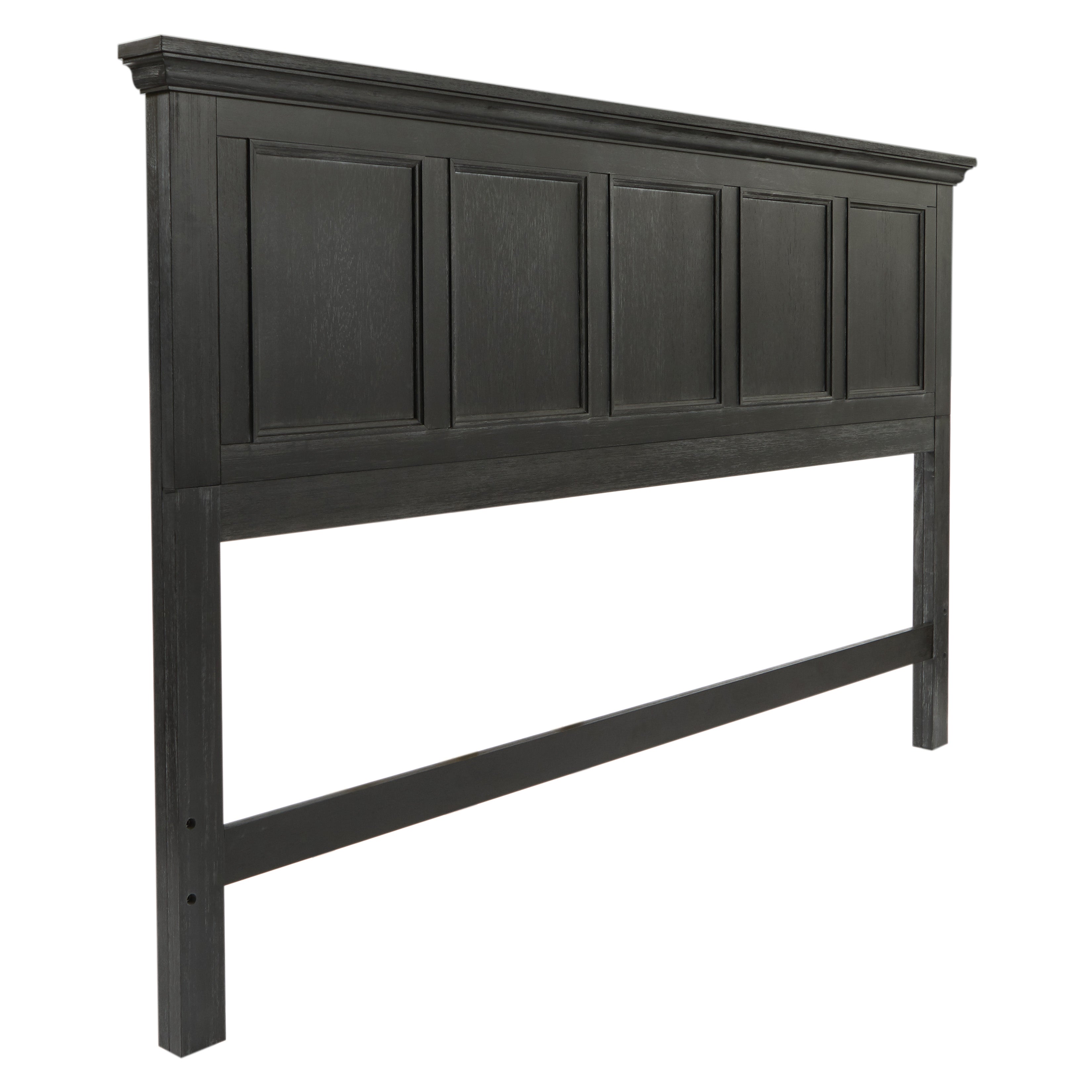 Farmhouse Basics King Bed Headboard - Rustic Black