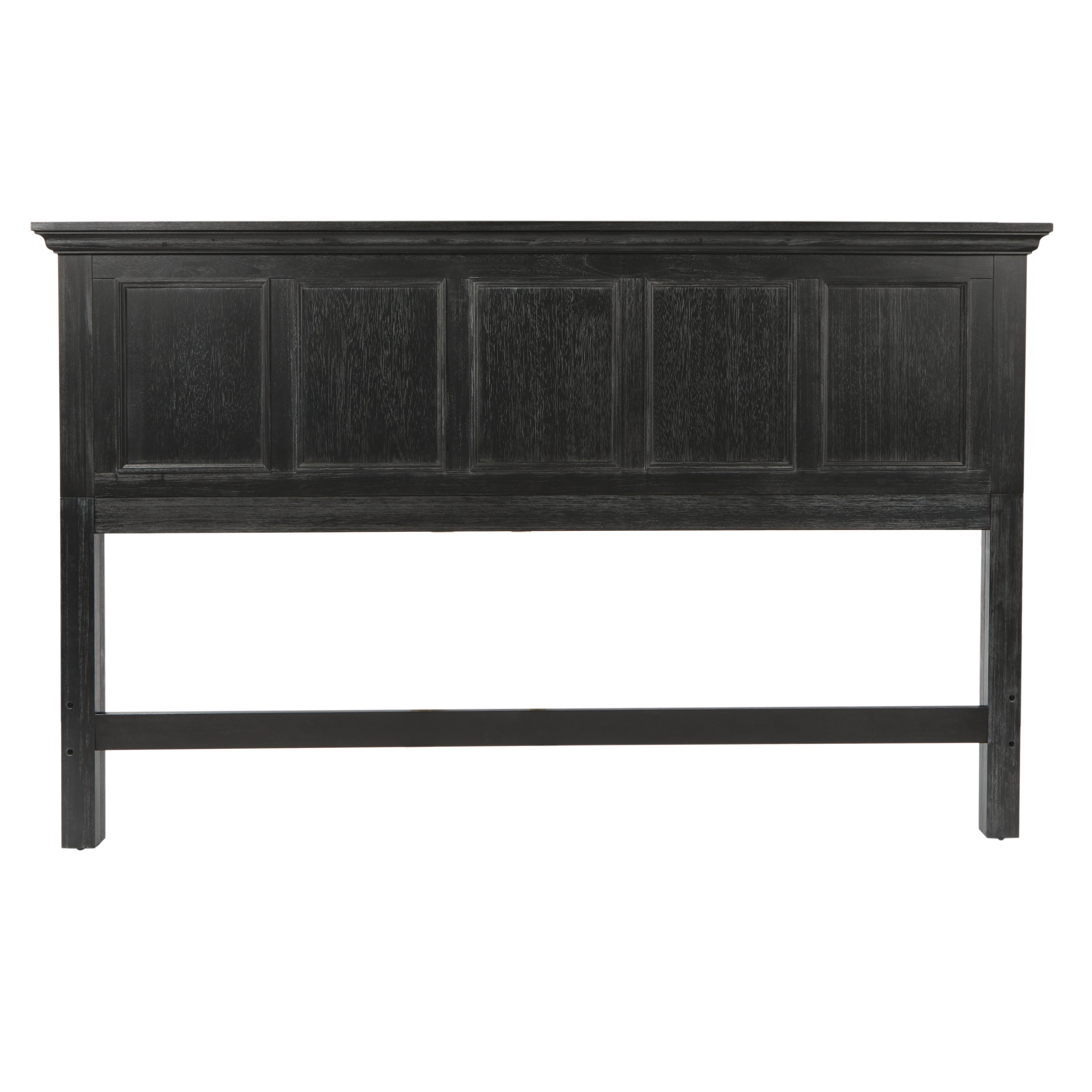 Farmhouse Basics King Bed Headboard - Rustic Black