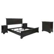 Farmhouse Basics Bedroom Set 4 pc - Rustic Black