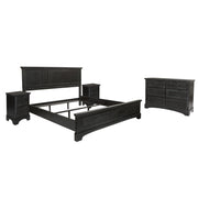 Farmhouse Basics King Bedroom Set - Rustic Black