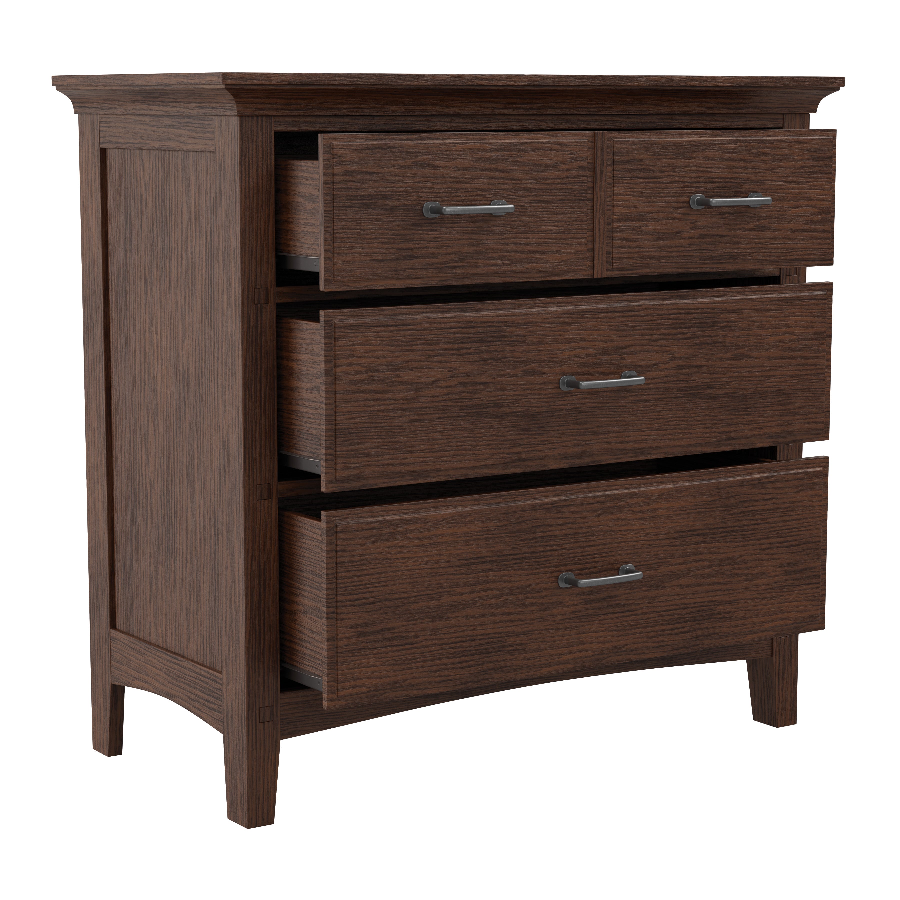 Modern Mission 3 Drawer Chest - Vintage Oak