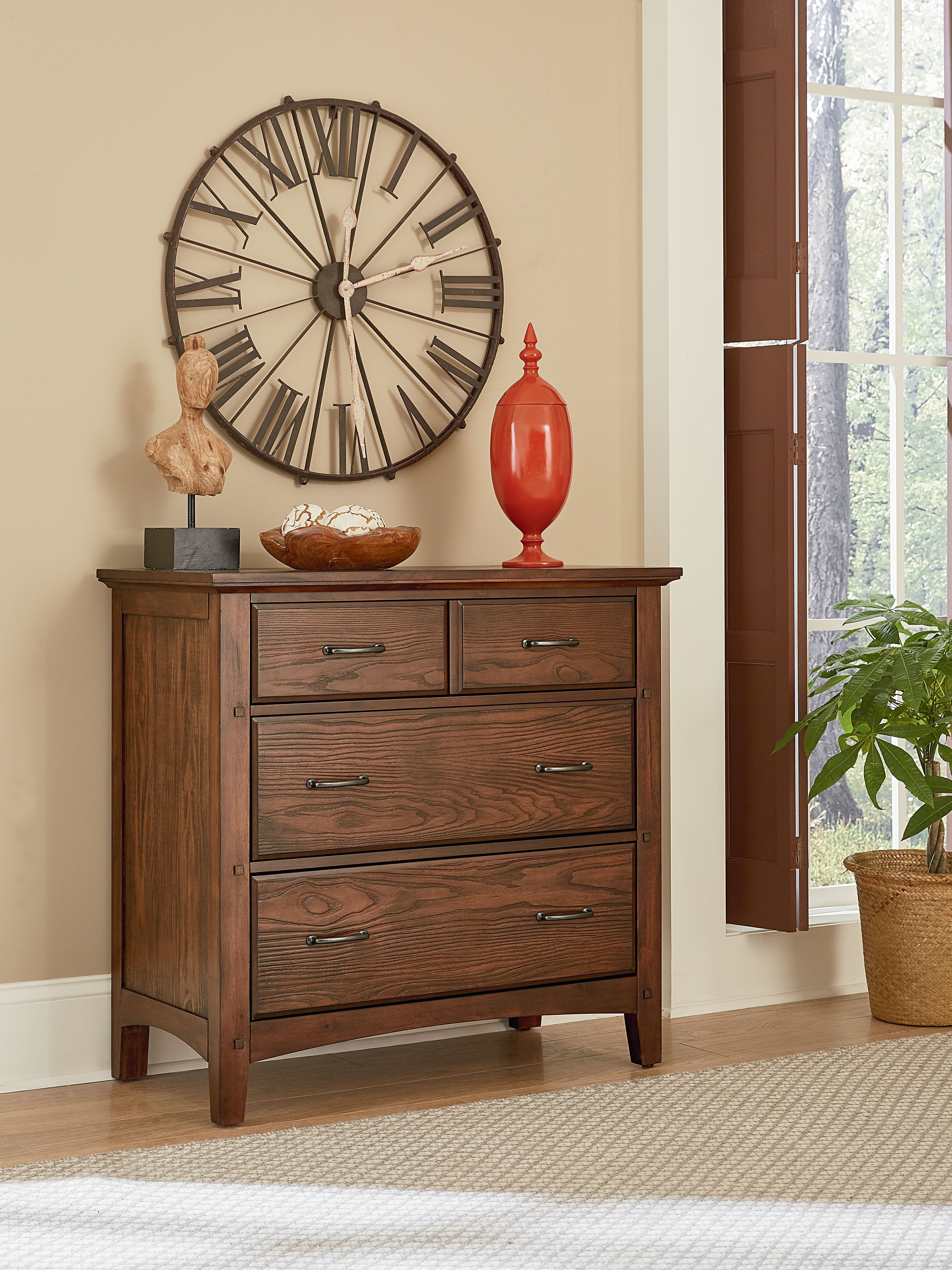 Modern Mission 3 Drawer Chest - Vintage Oak
