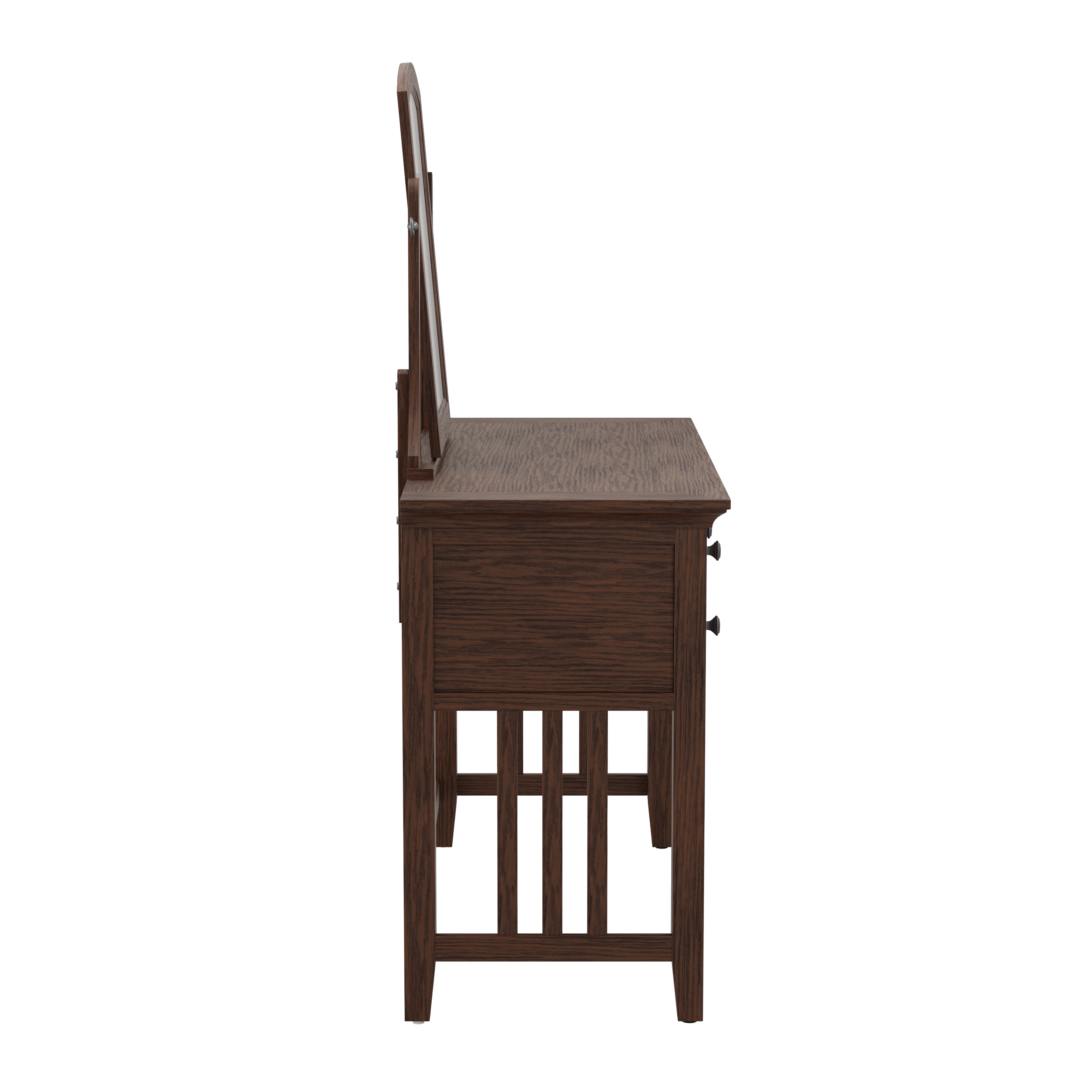 Modern Mission Vanity and Mirror - Vintage Oak