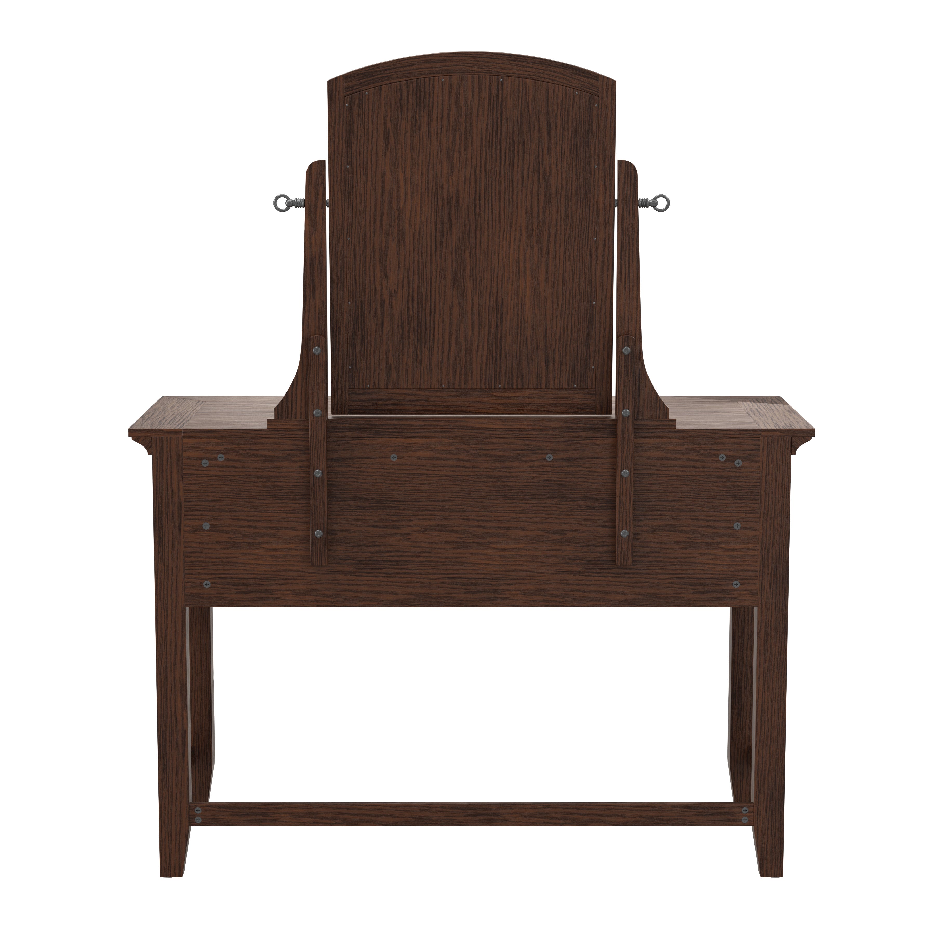 Modern Mission Vanity and Mirror - Vintage Oak
