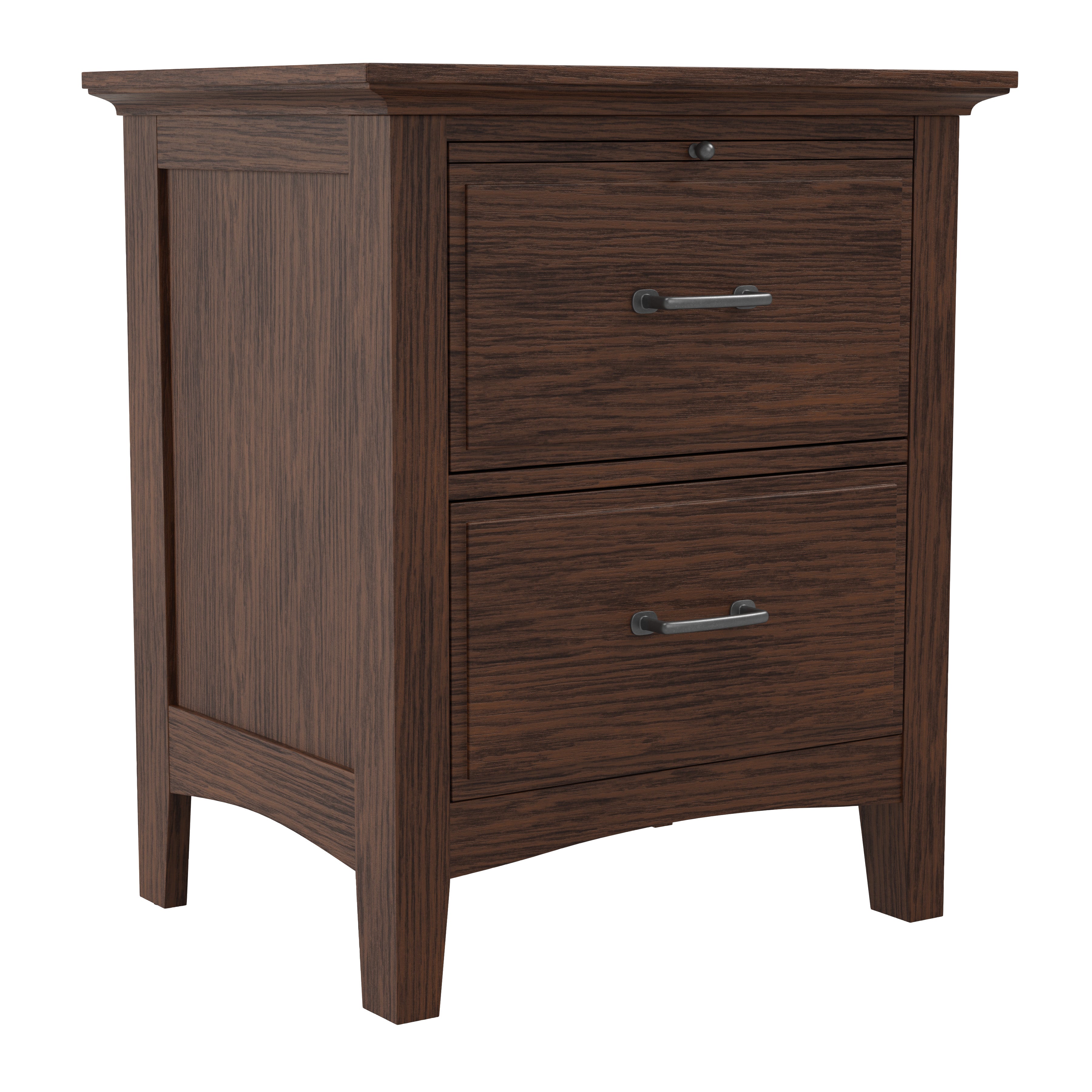 Modern Mission 2 Drawer Nightstand - Vintage Oak