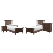 Modern Mission 9 Pc Twin Bedroom  - Vintage Oak