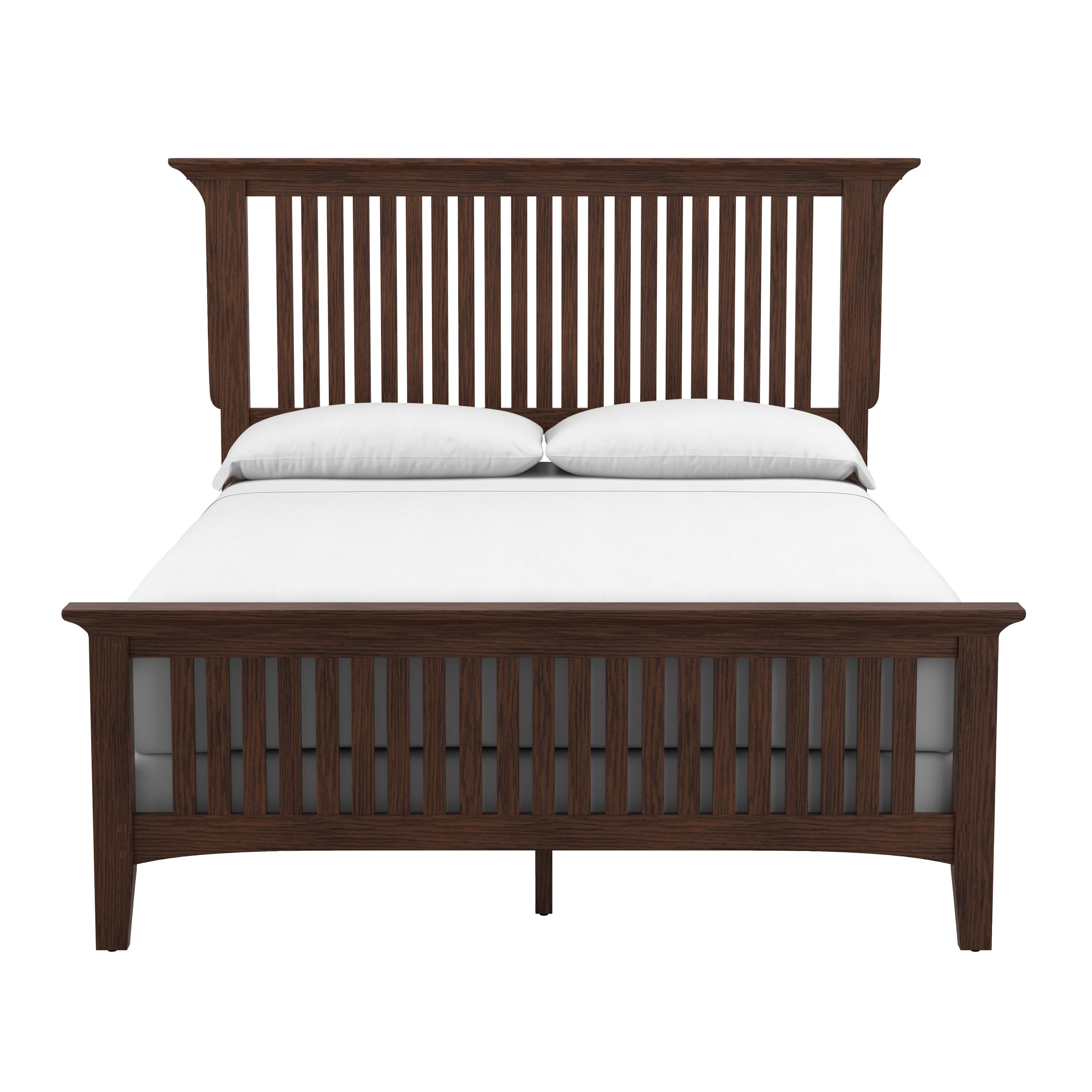 Modern Mission Queen Bed Set 3/CTN - Vintage Oak