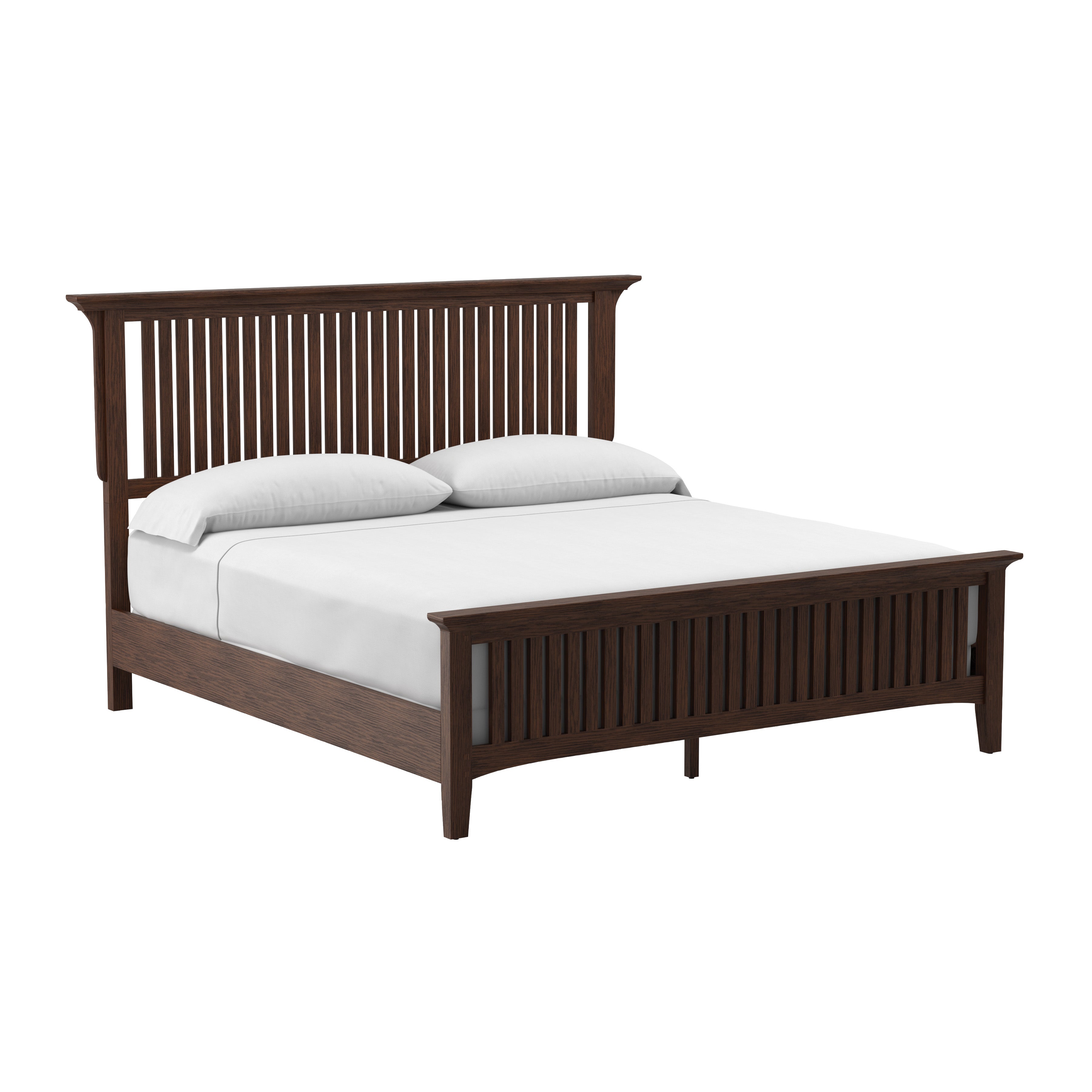 Modern Mission King Bed Set 3/CTN - Vintage Oak