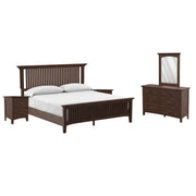 Modern Mission King Bedroom Set  - Vintage Oak