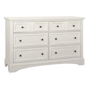 Farmhouse Basics 6 Drawer Dresser - Rustic White
