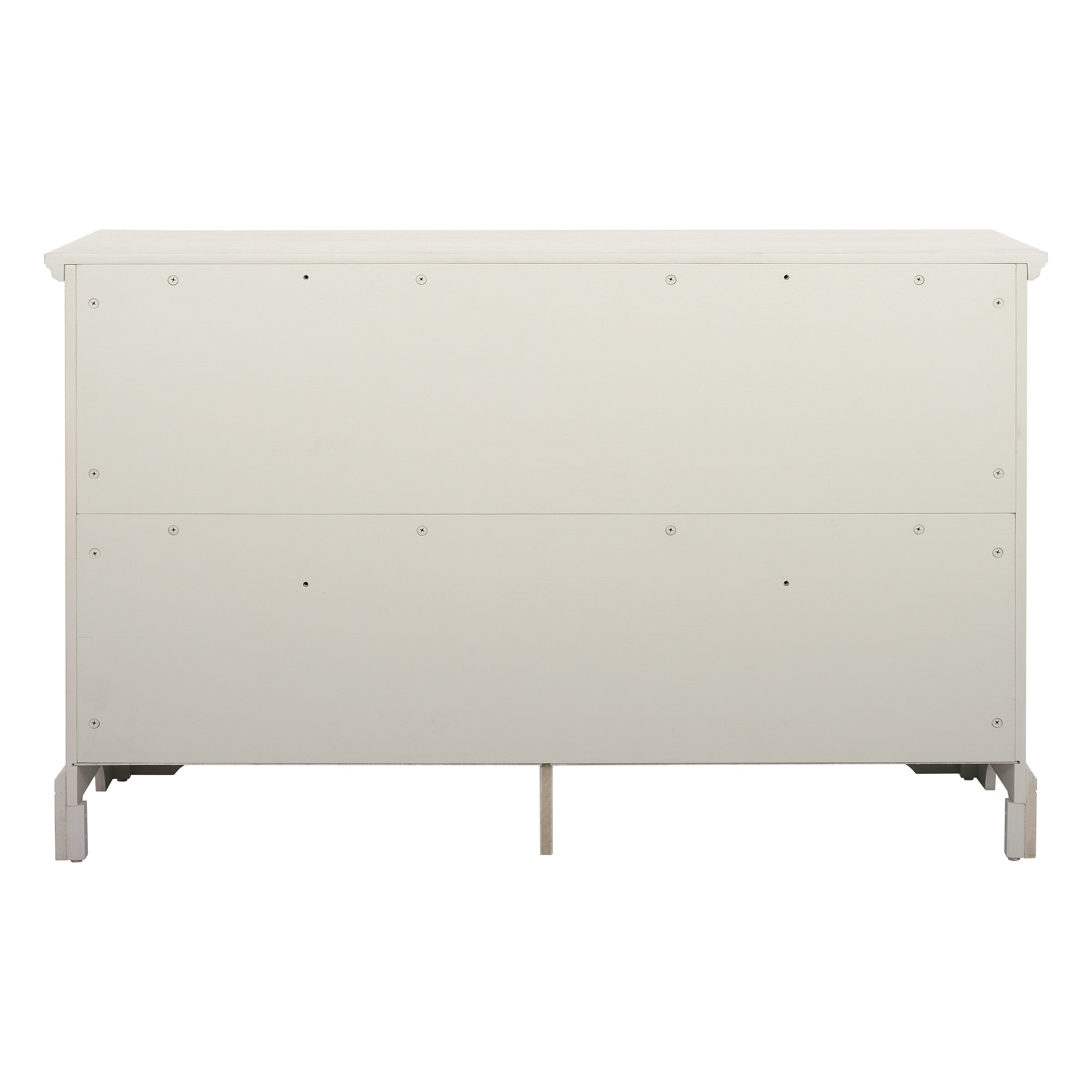 Farmhouse Basics 6 Drawer Dresser - Rustic White