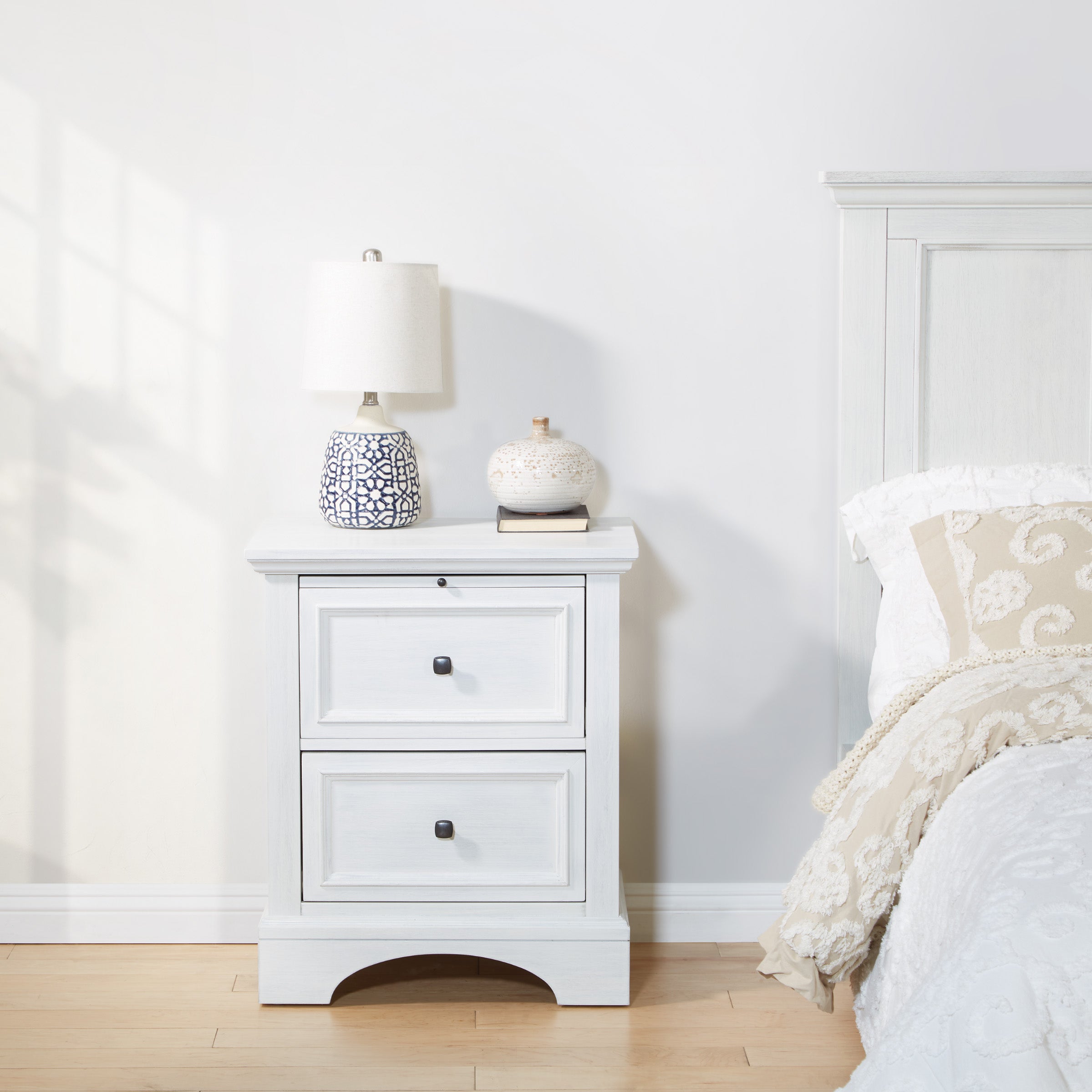 Farmhouse Basics Nightstand - Rustic White