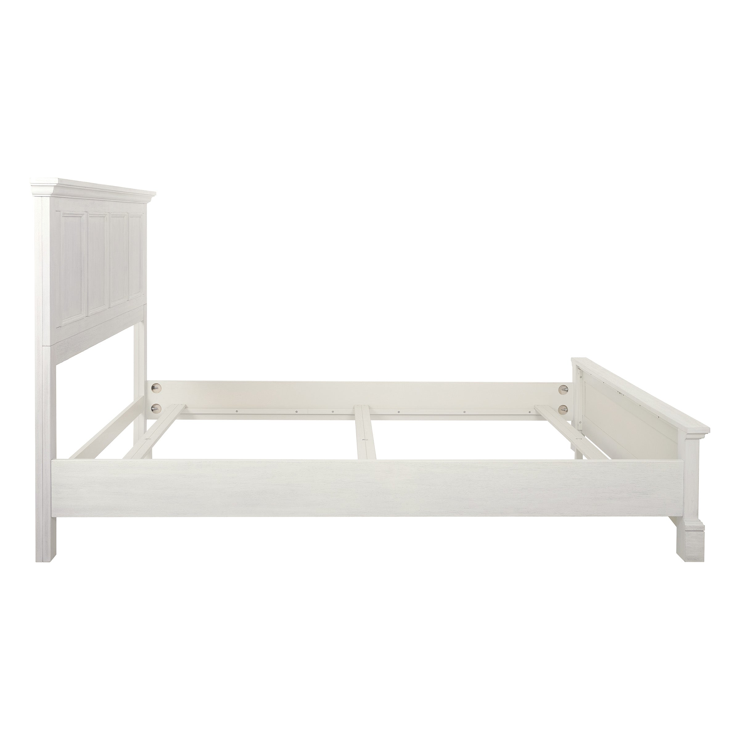 Farmhouse Basics Queen Bed Set - Rustic White