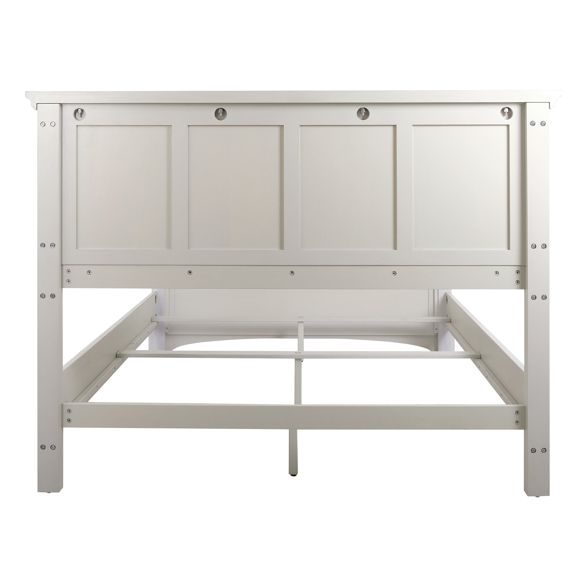 Farmhouse Basics Queen Bed Set - Rustic White