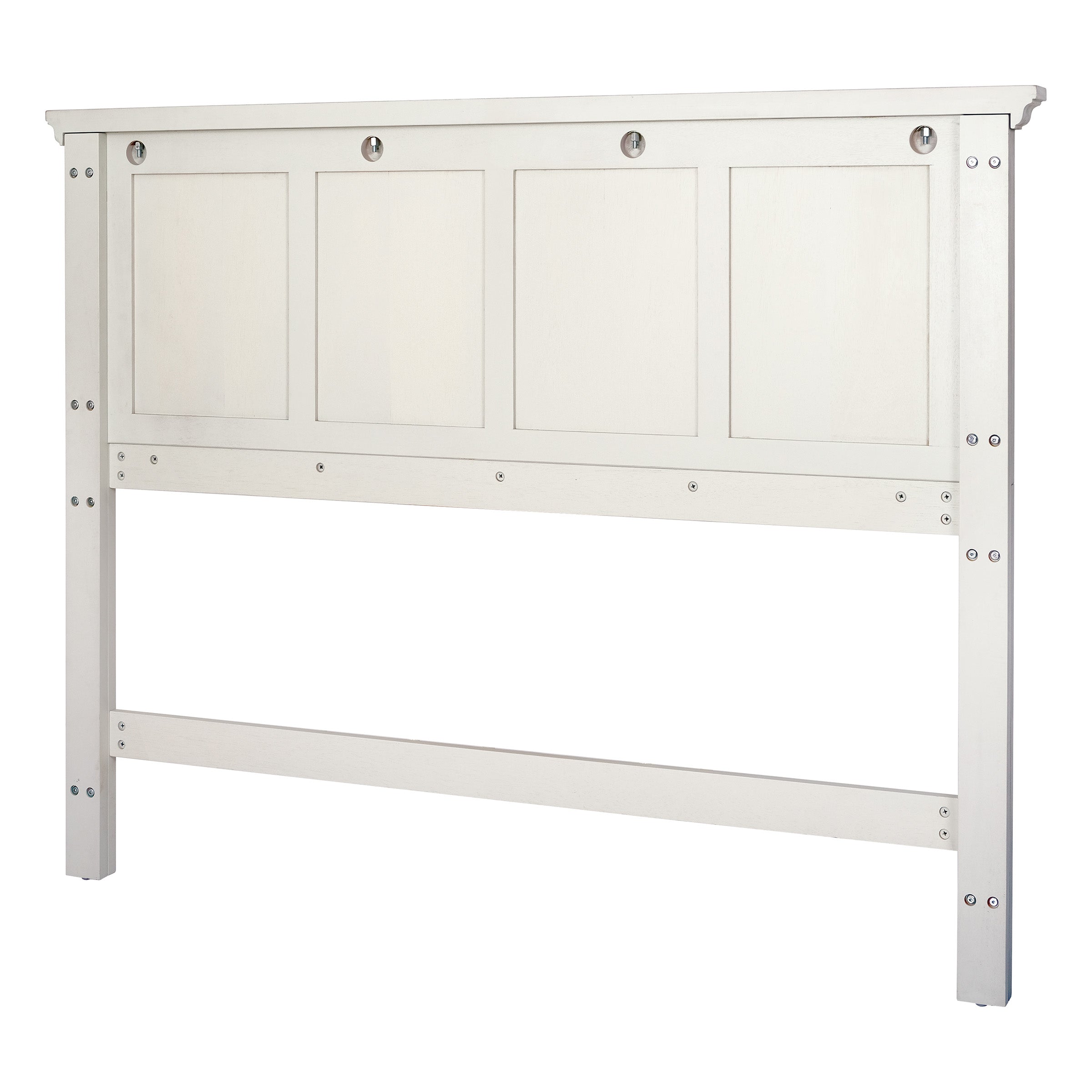 Farmhouse Queen Headboard - Rustic White